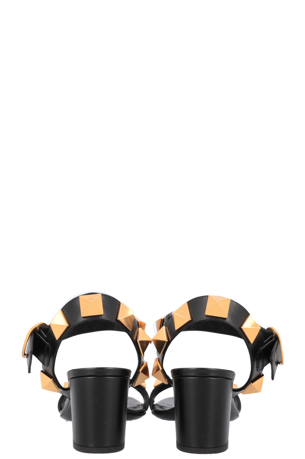 VALENTINO Roman Stud Heels Leather Black