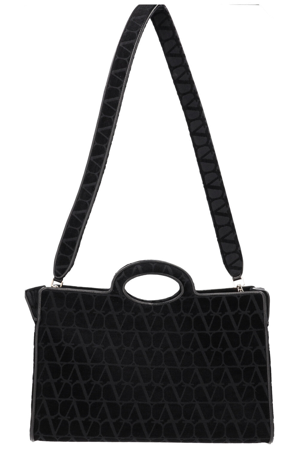 VALENTINO Le Troisieme Toile Tote Bag Black