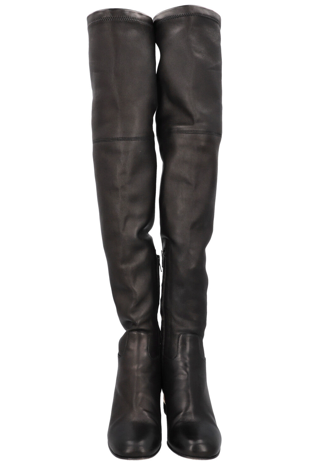 VALENTINO V Logo Boots Leather Black