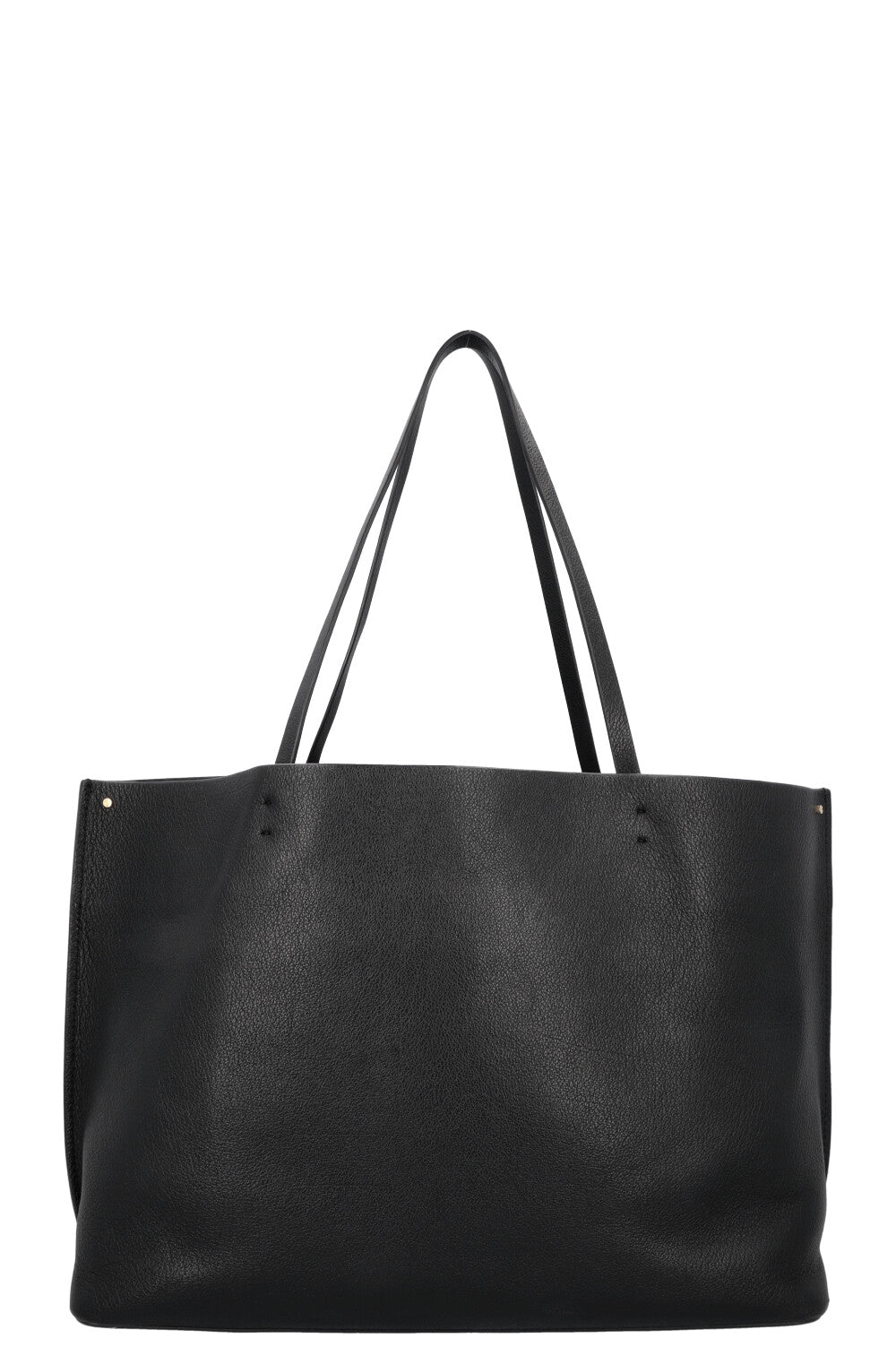 VALENTINO V logo Tote Bag Leather Black