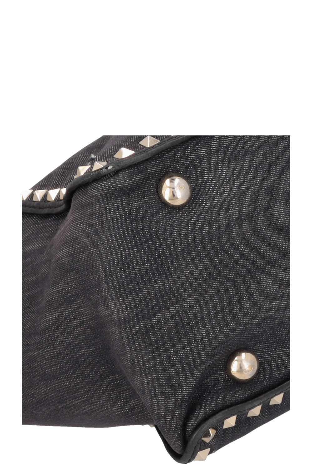 VALENTINO Small Rockstud Tote Bag Denim