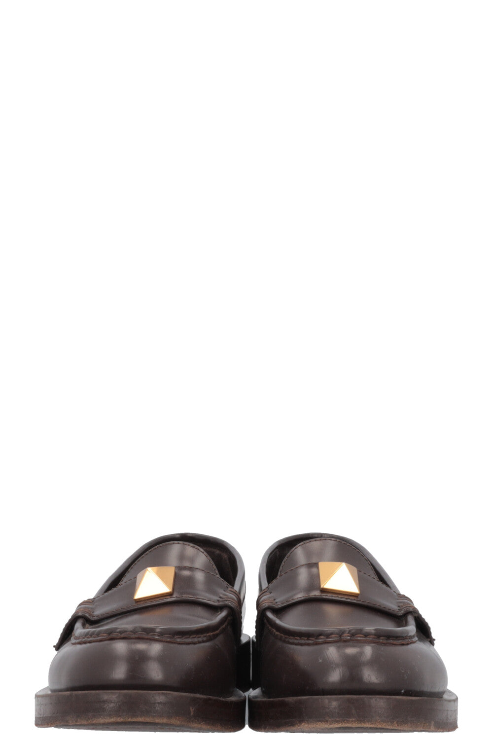 VALENTINO Roman Stud Loafers Brown