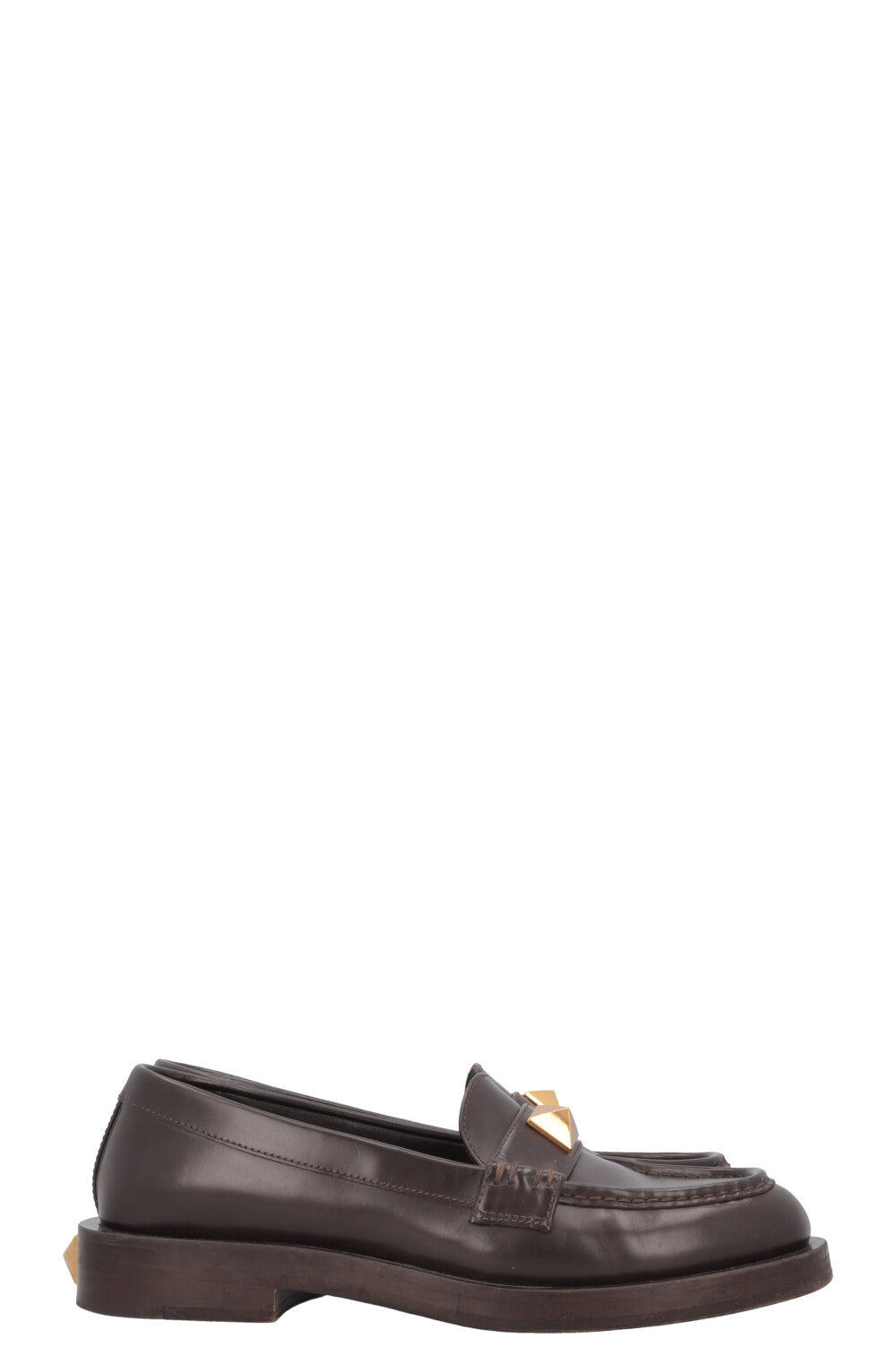 VALENTINO Roman Stud Loafers Brown