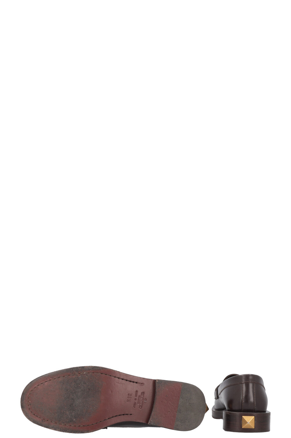 VALENTINO Roman Stud Loafers Brown