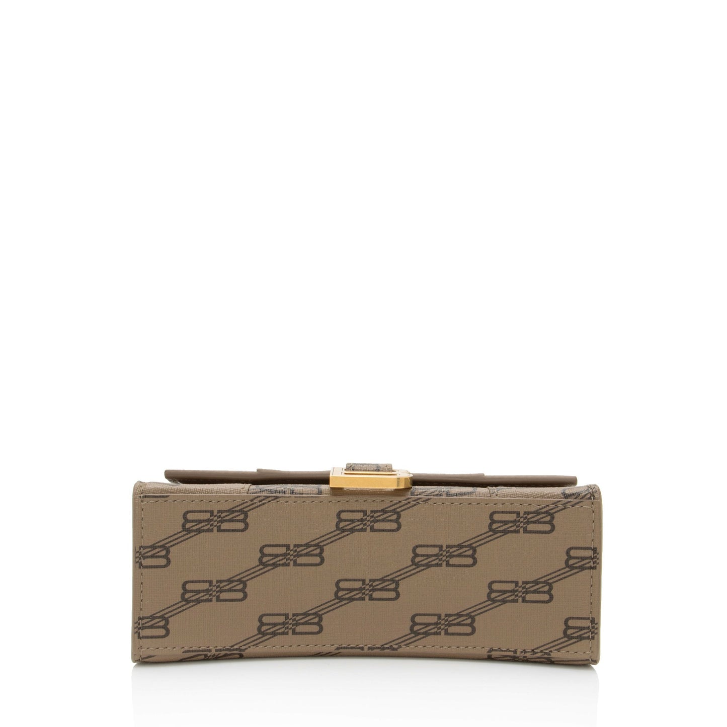 Balenciaga BB Monogram Canvas Hourglass XS Satchel (SHF-64SB4v)