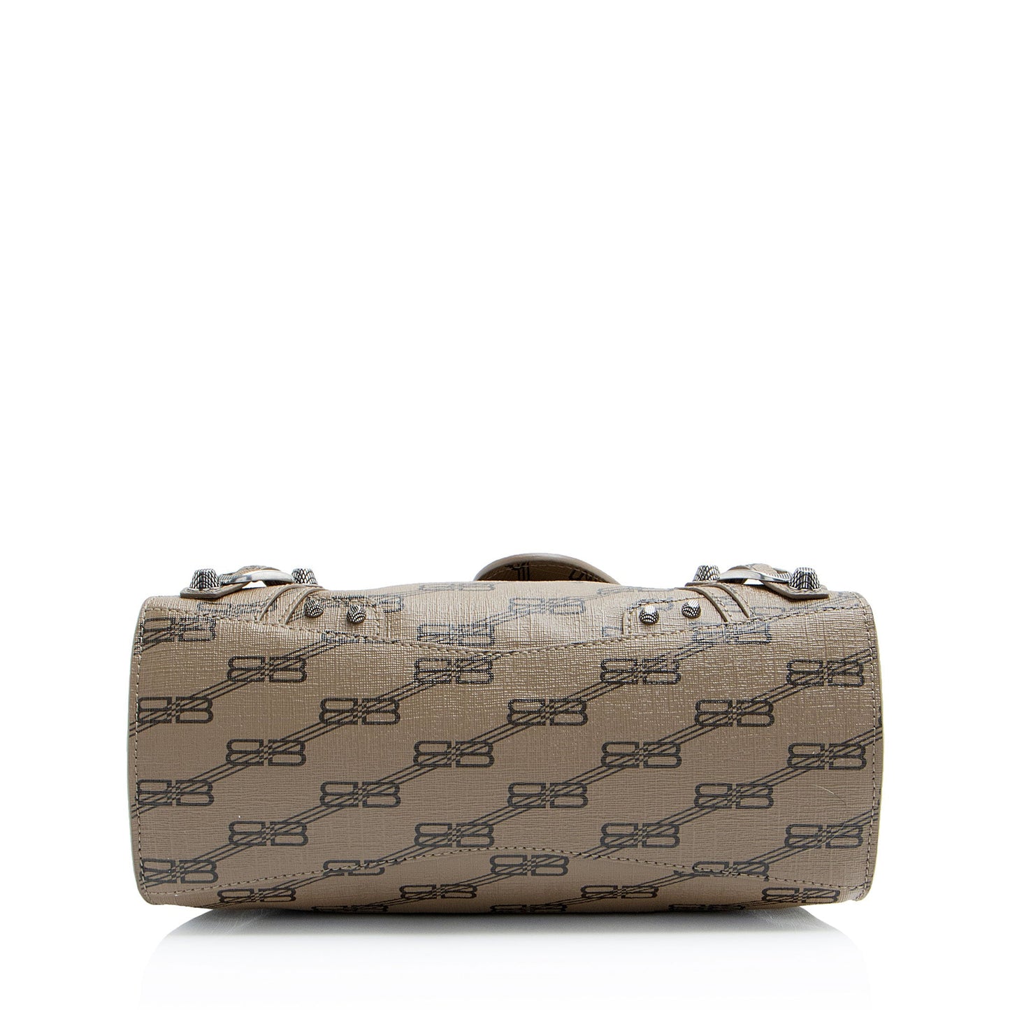 Balenciaga BB Monogram Canvas Signature Neo Cagole City XS Satchel (SHF-uVcjOs)