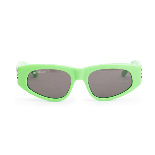 Balenciaga BB0095S Green Acetate Dynasty D-Frame Sunglasses