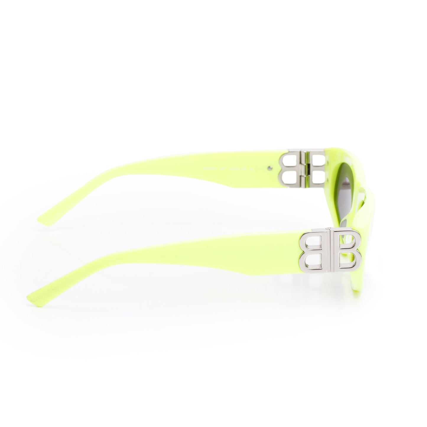 Balenciaga BB0095S Neon Green Acetate Dynasty D-Frame Sunglasses