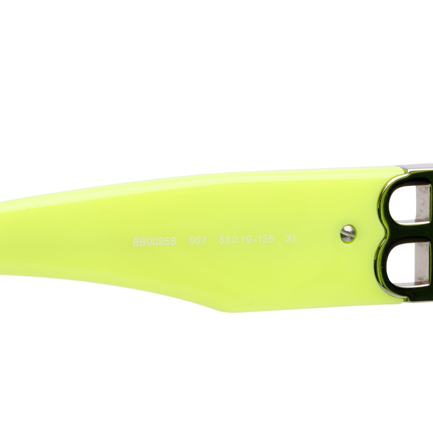 Balenciaga BB0095S Neon Green Acetate Dynasty D-Frame Sunglasses