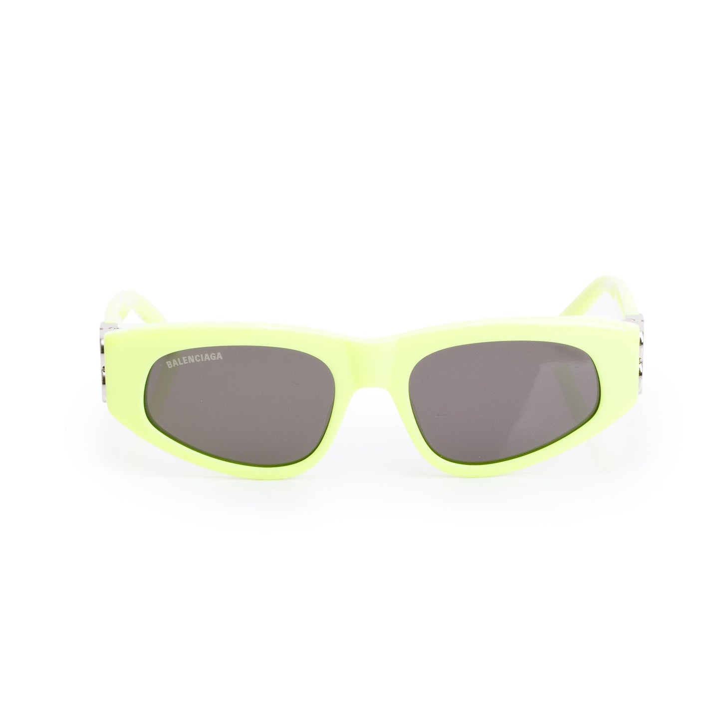 Balenciaga BB0095S Neon Green Acetate Dynasty D-Frame Sunglasses