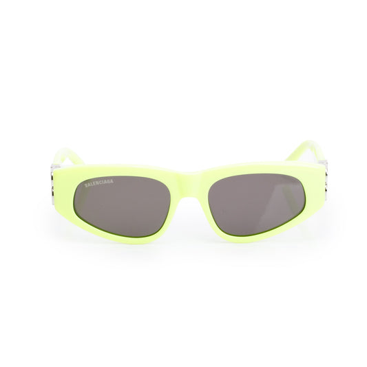 Balenciaga BB0095S Neon Green Acetate Dynasty D-Frame Sunglasses