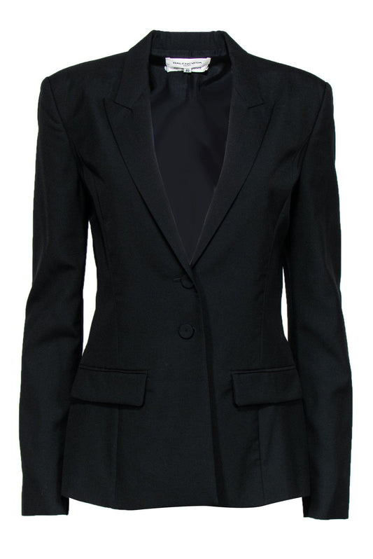 Balenciaga - Black Peak Lapel Smoking Jacking Sz 10
