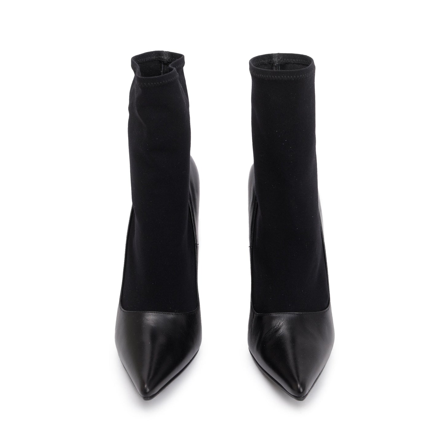 Balenciaga Black Spandex & Leather Knife 110 Bootie , Size 36 w/ Box