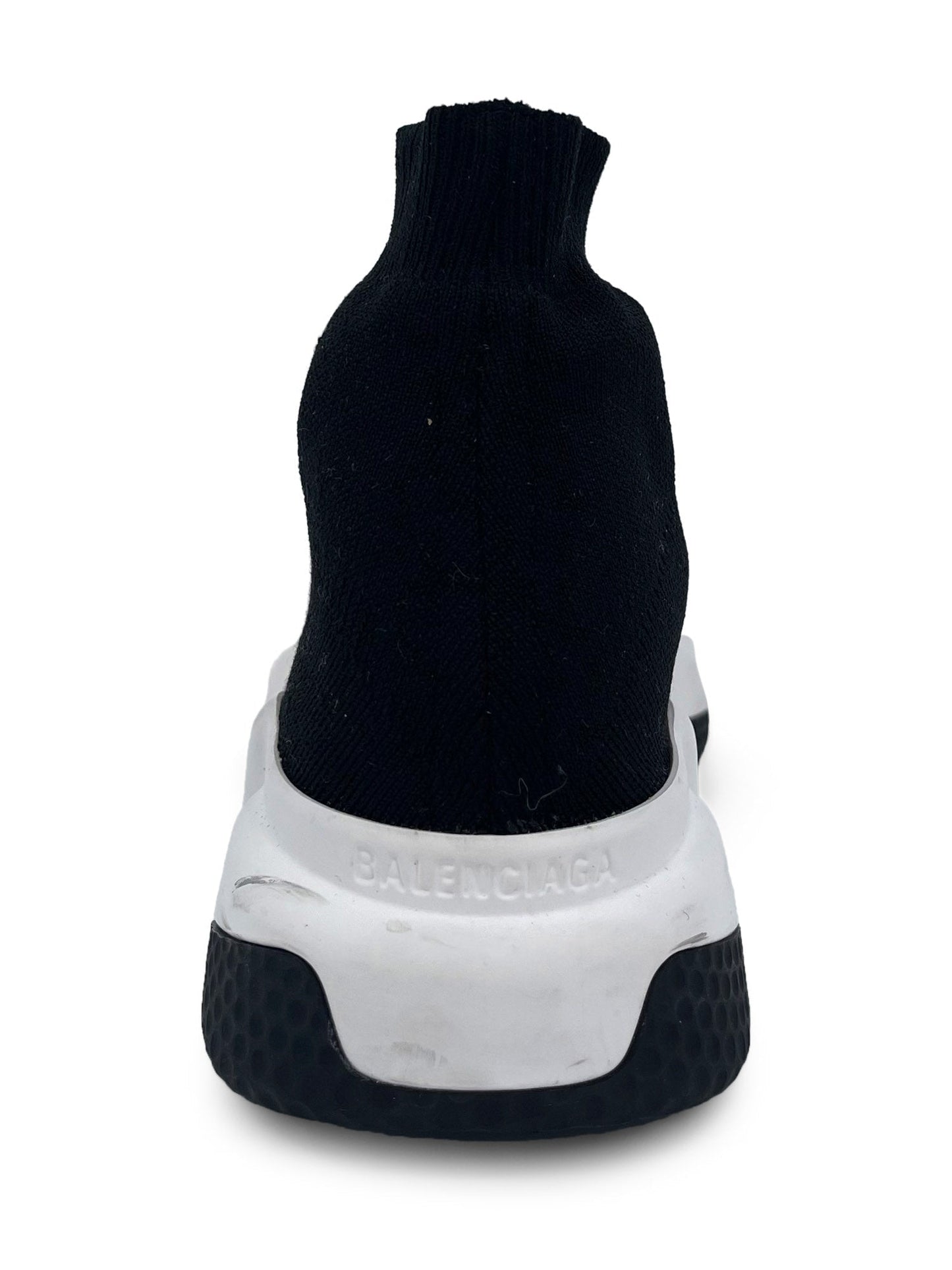 Balenciaga Speed Recycled Knit Sneakers Black White