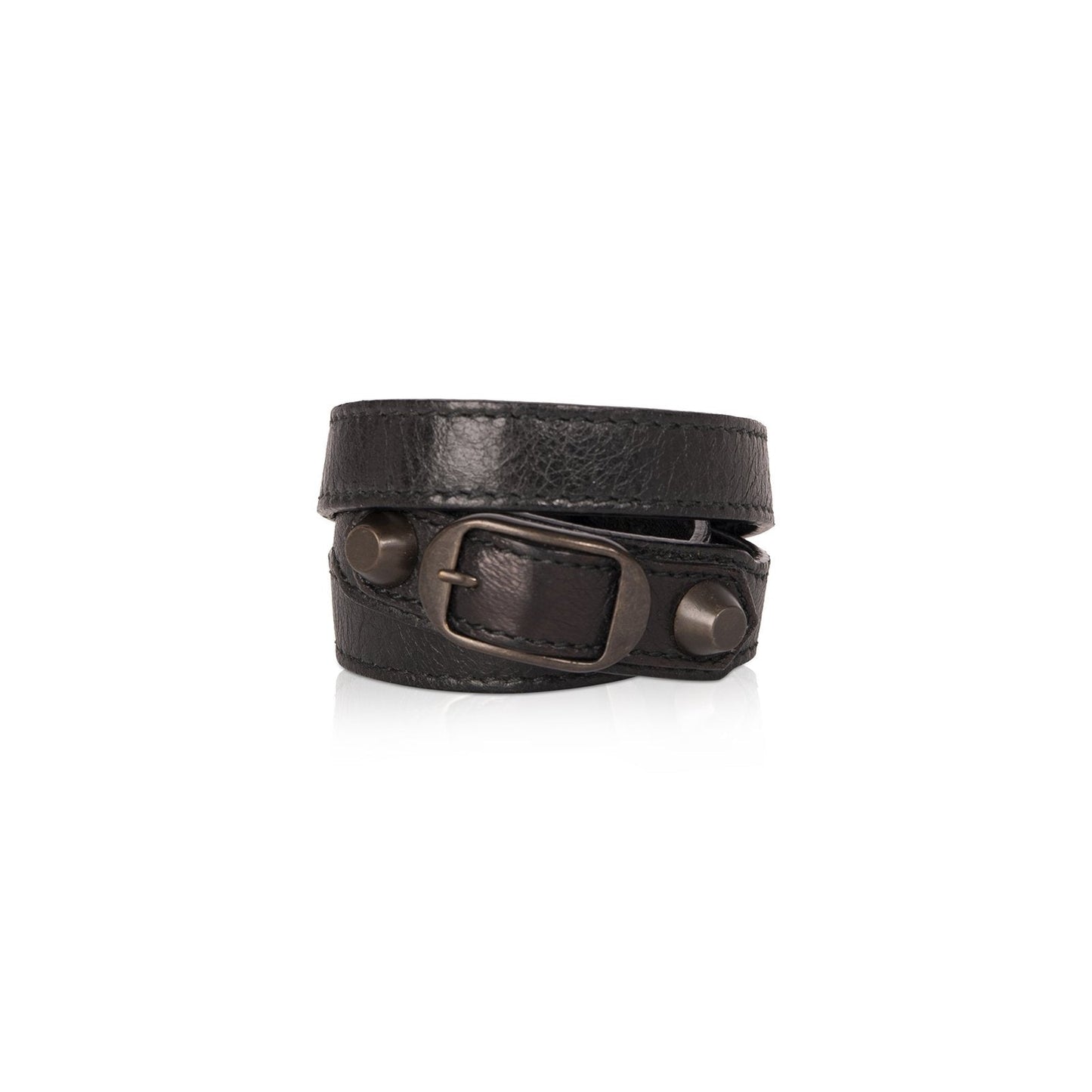 Balenciaga Triple Tour Leather Wrap Bracelet w/ Box