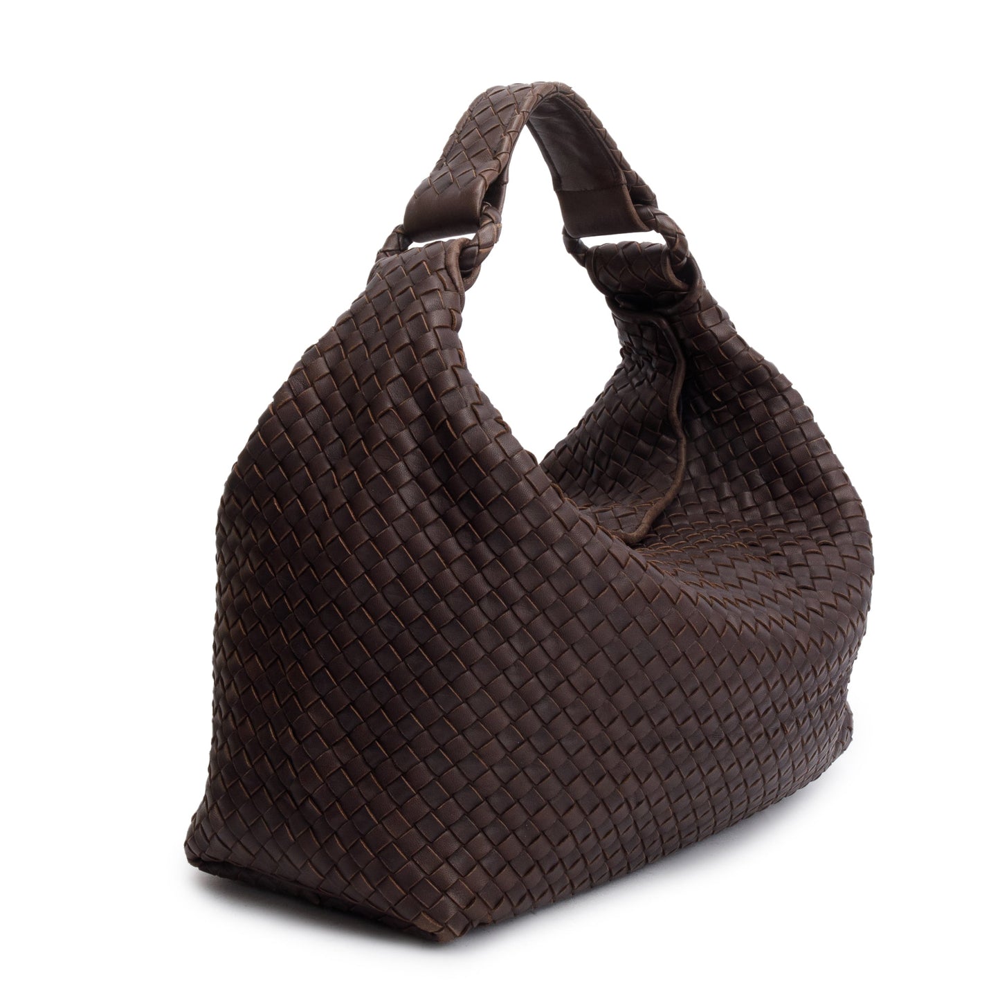Bottega Veneta Brown Intrecciato Leather Sloane Bag