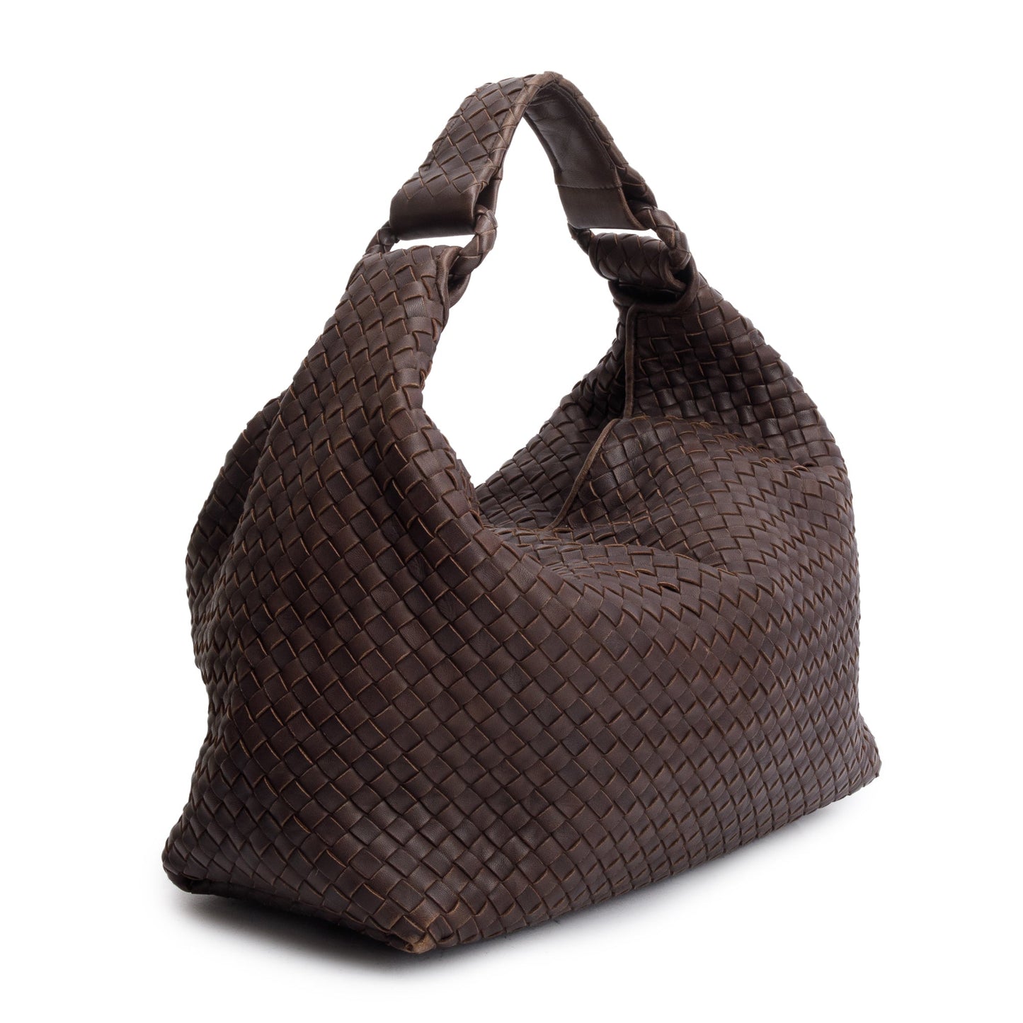 Bottega Veneta Brown Intrecciato Leather Sloane Bag