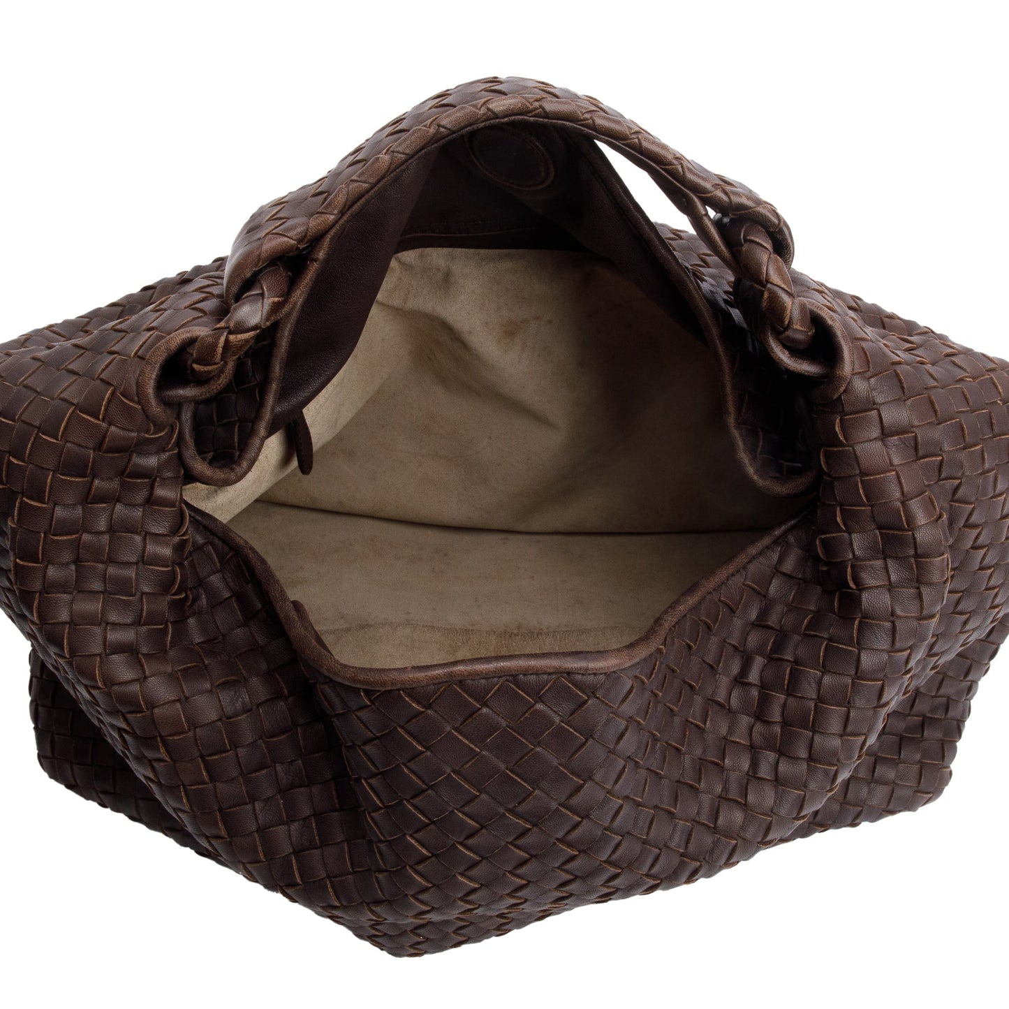 Bottega Veneta Brown Intrecciato Leather Sloane Bag