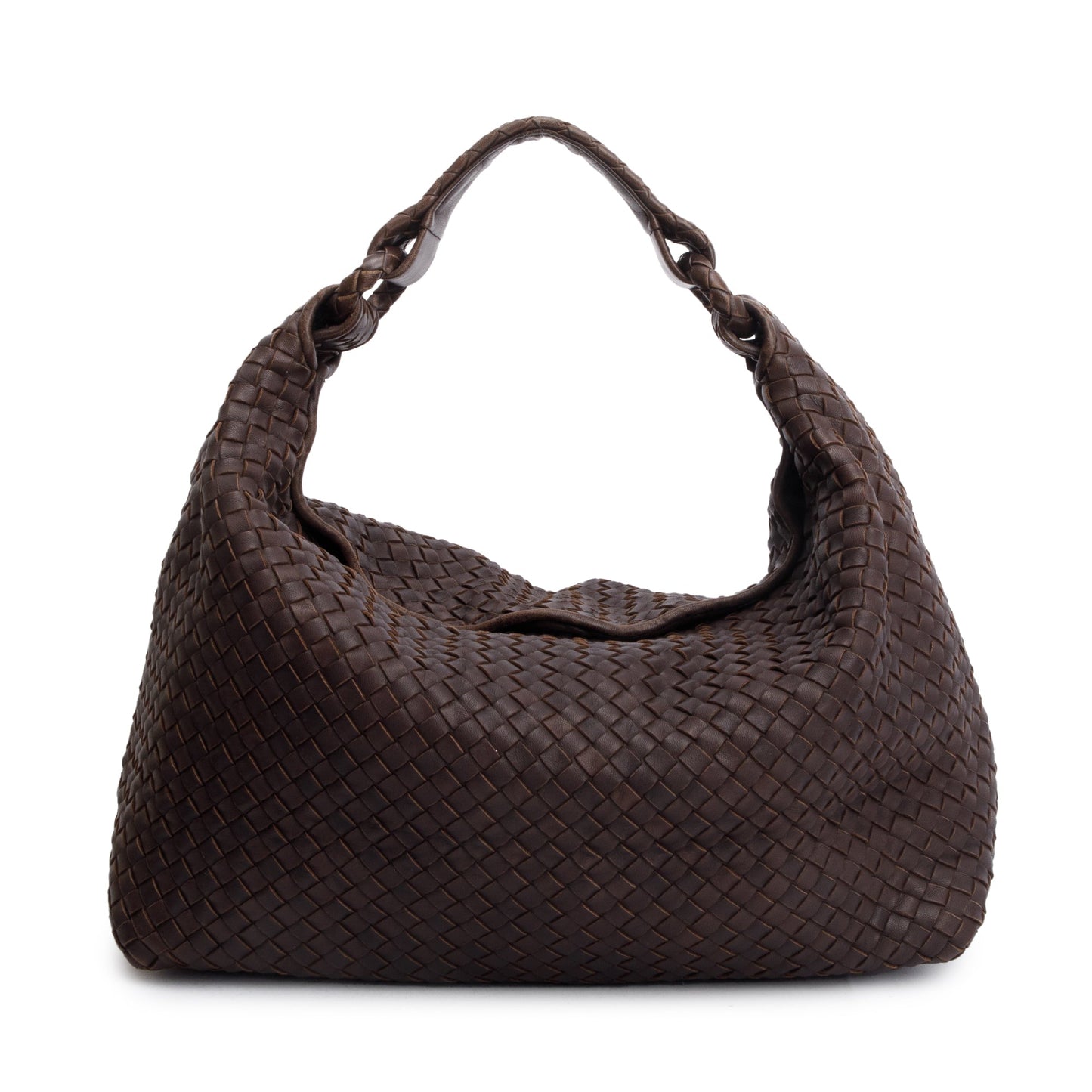 Bottega Veneta Brown Intrecciato Leather Sloane Bag
