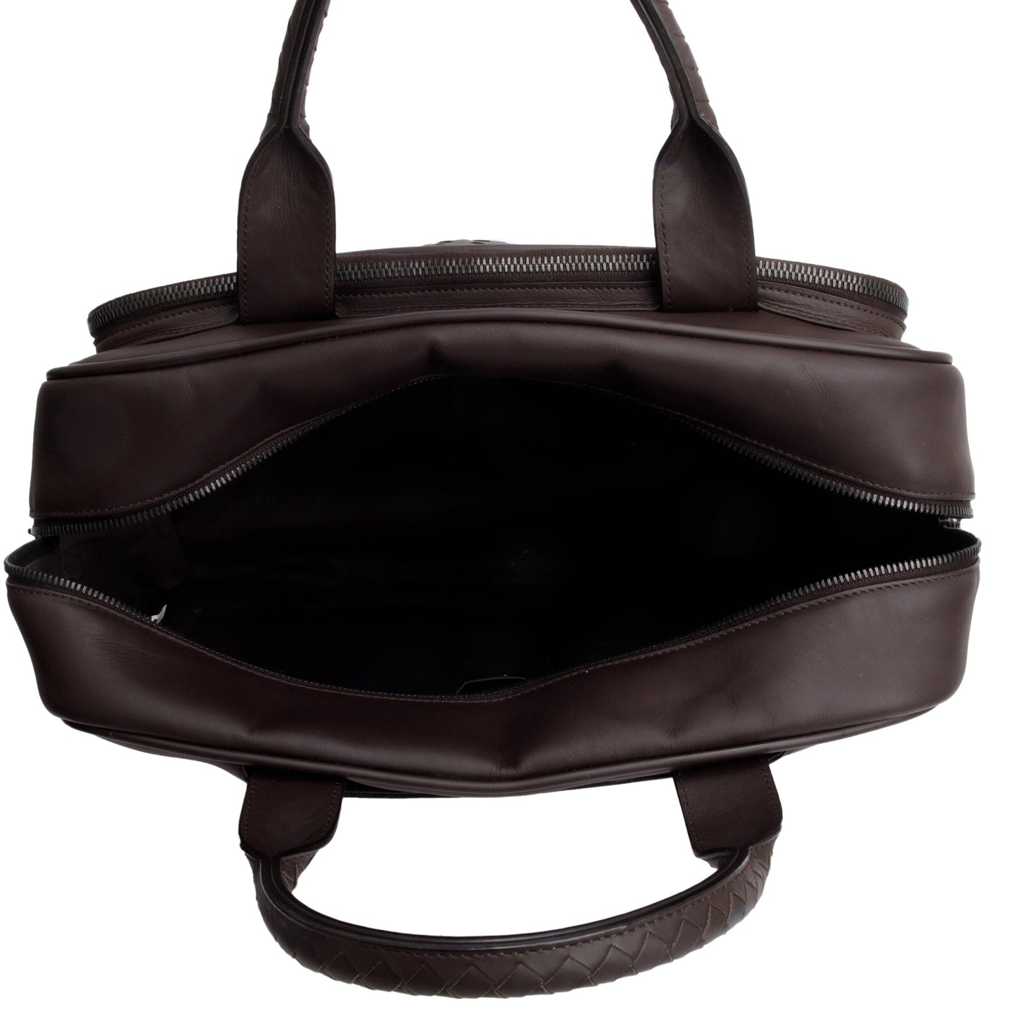 Bottega Veneta Brown intrecciato Leather Top Handle Briefcase