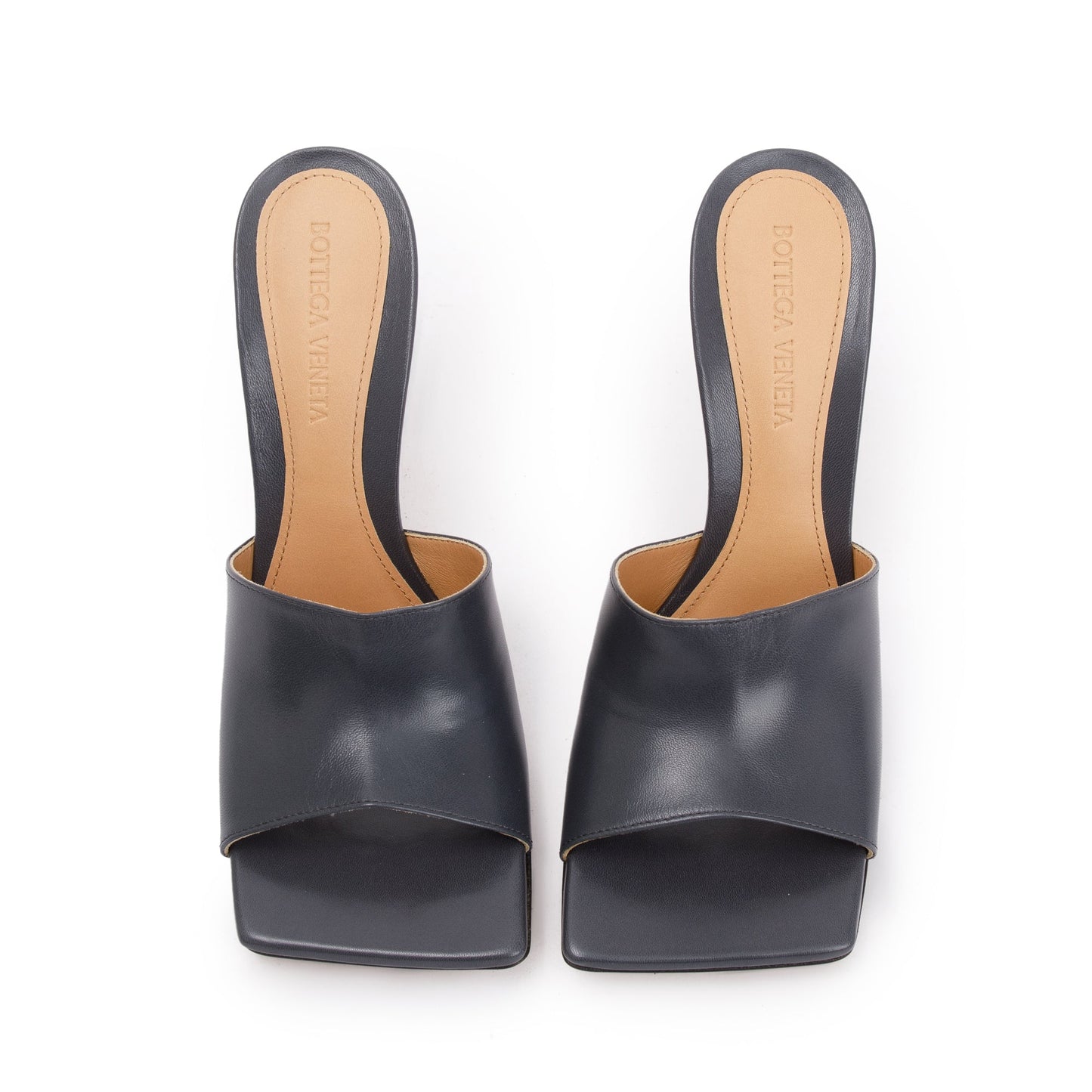 Bottega Veneta Grey Nappa Leather Stretch Mule, Size 36 w/ Box