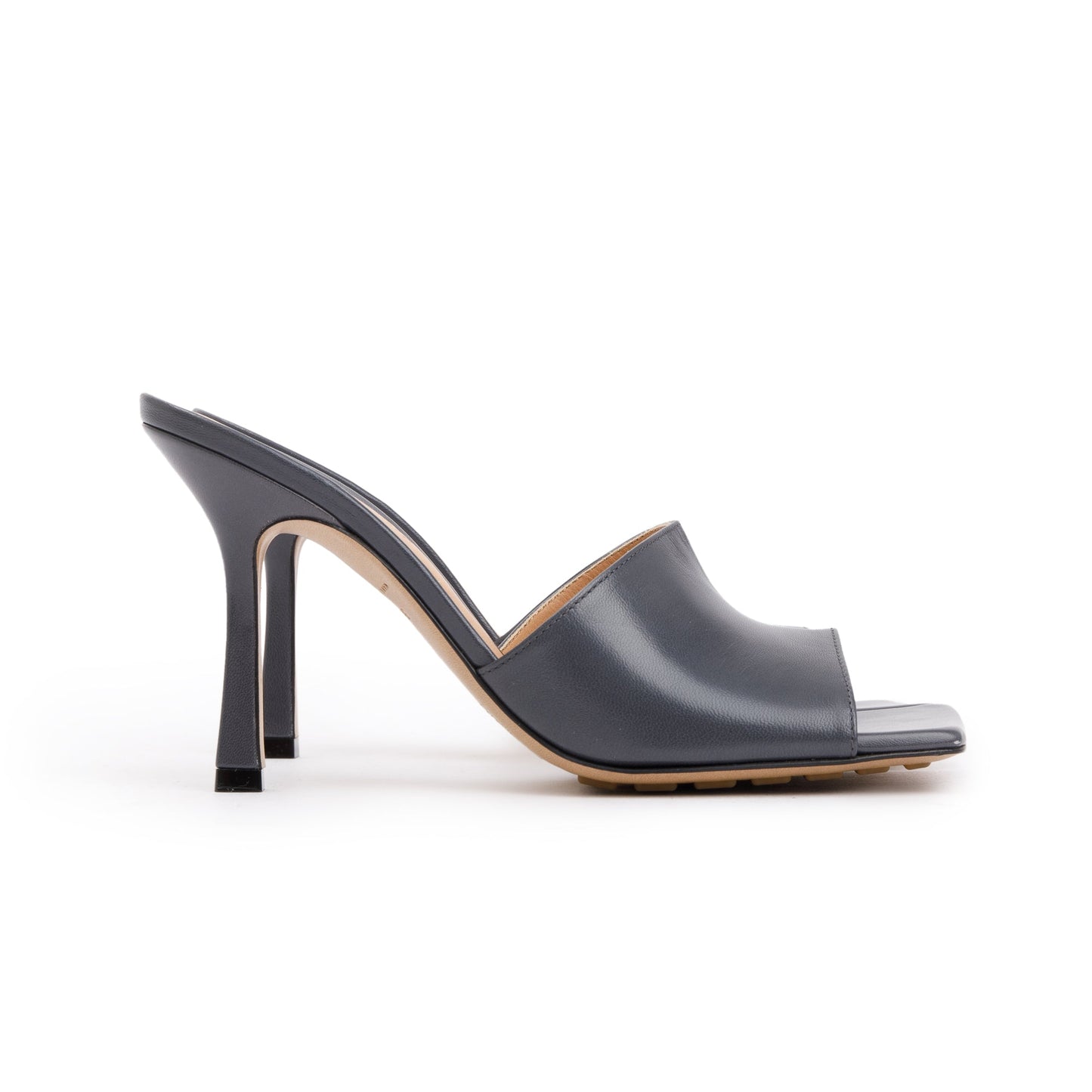 Bottega Veneta Grey Nappa Leather Stretch Mule, Size 36 w/ Box