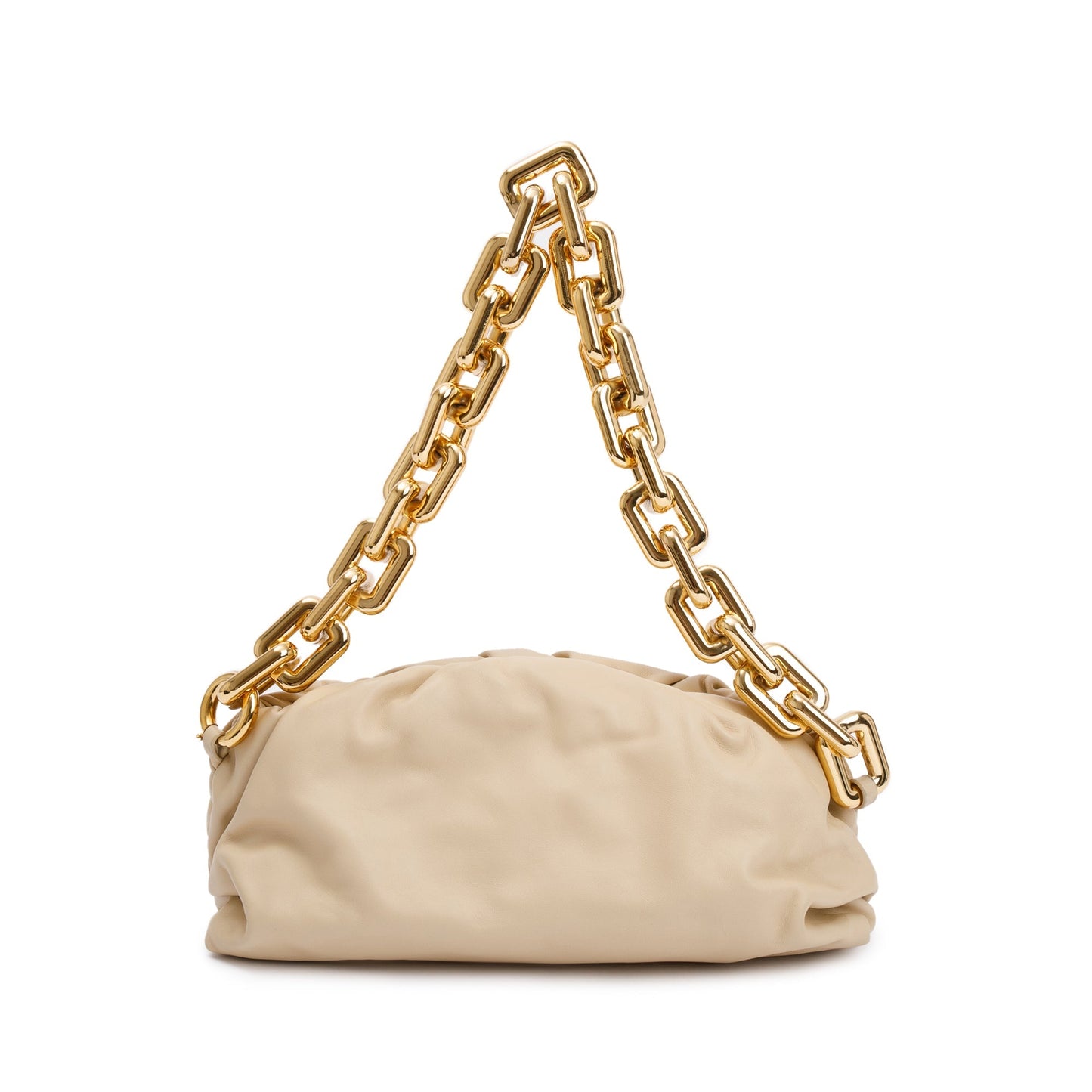 Bottega Veneta Netral Nappa Leather The Chain Pouch