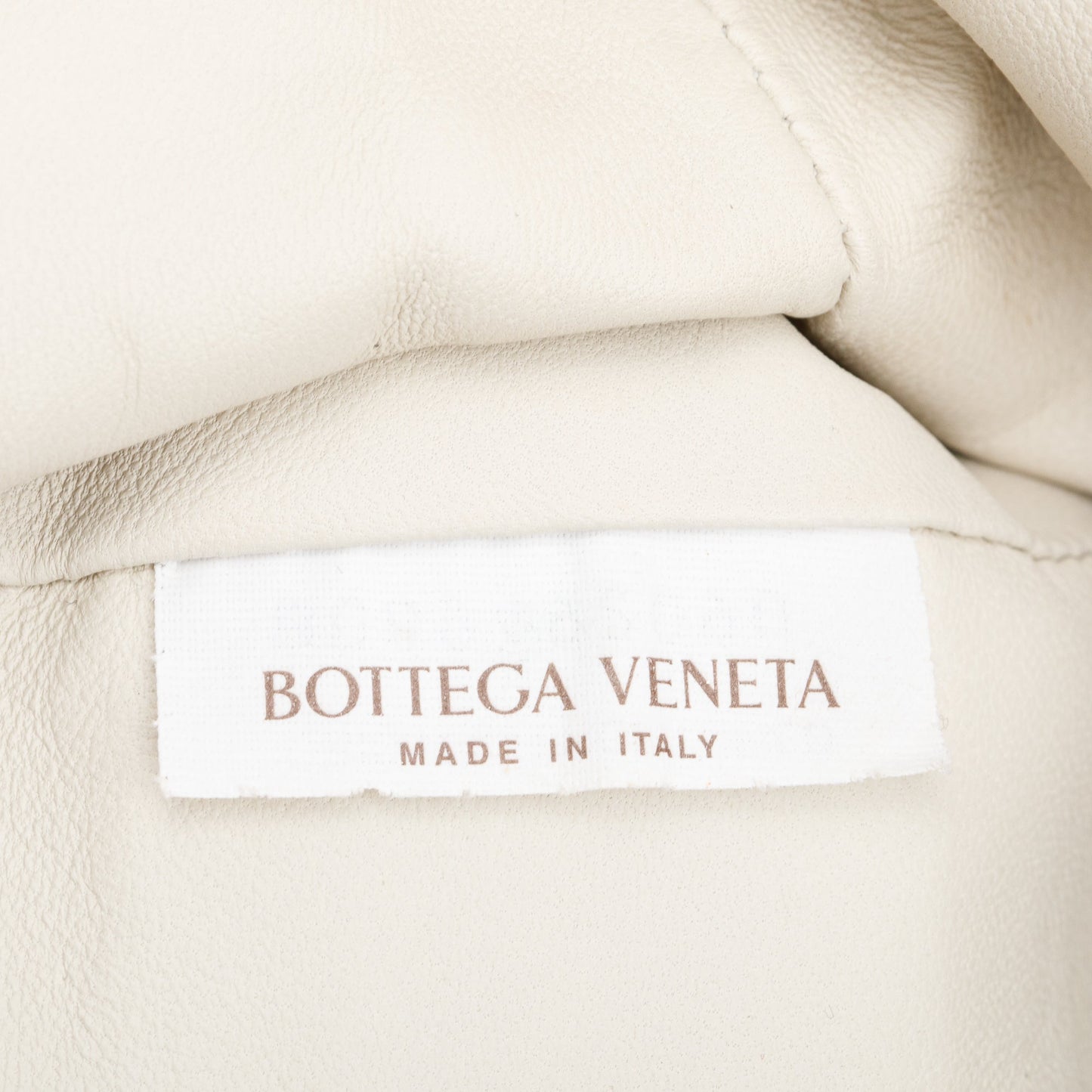 Bottega Veneta Neutral Python The Mini Pouch