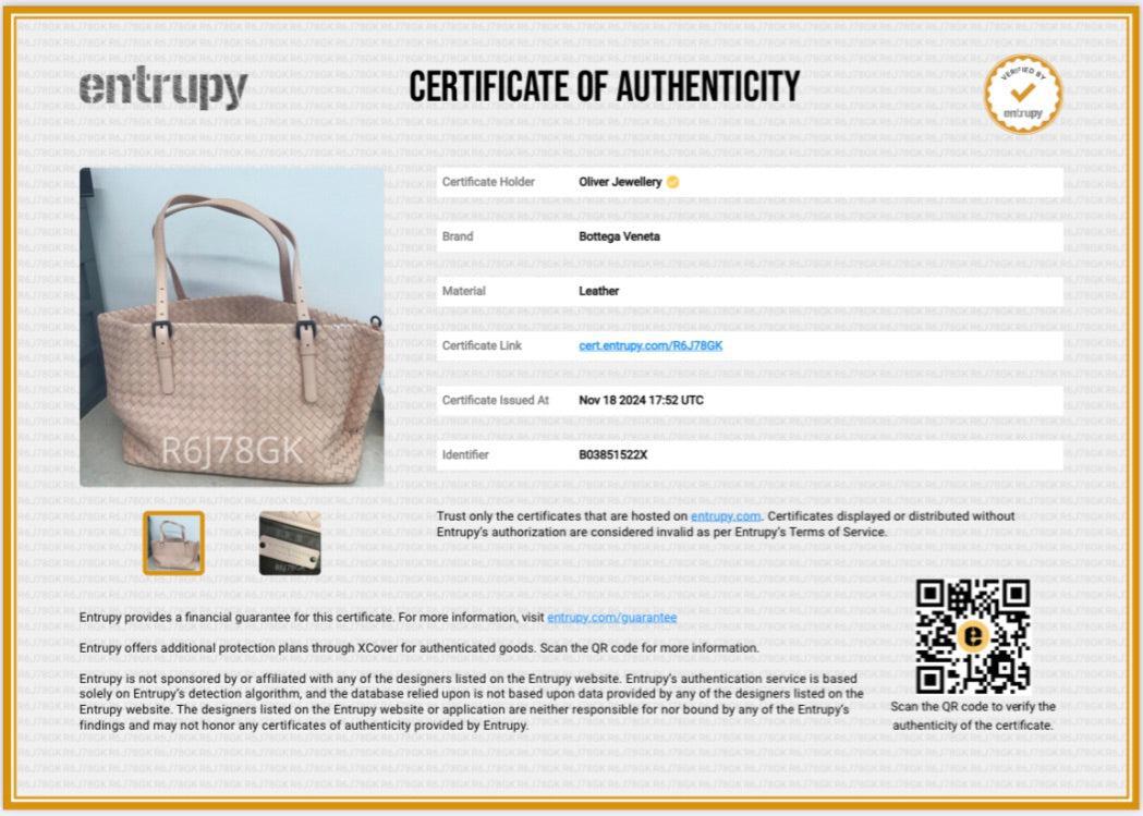 Bottega Veneta Pink Intrecciato Leather Medium Cesta Tote