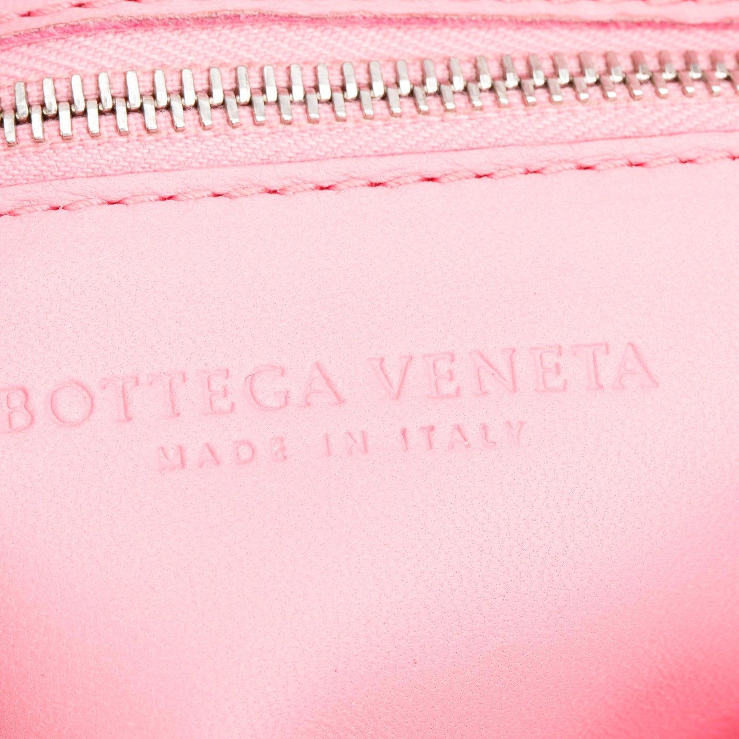 Bottega Veneta Pink Leather Intrecciato Classic Cassette Bag