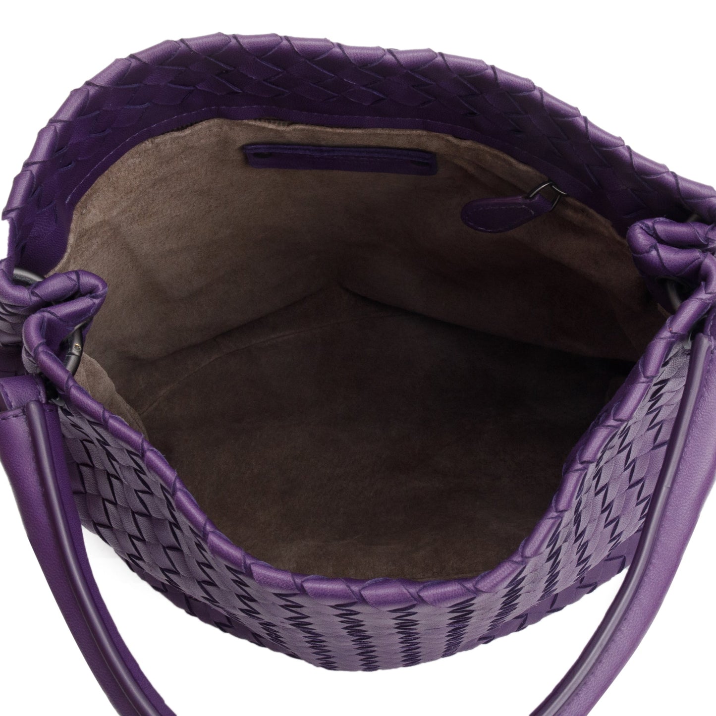 Bottega Veneta Purple Intrecciato Leather Parachute Hobo