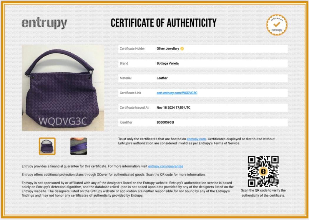 Bottega Veneta Purple Intrecciato Leather Parachute Hobo