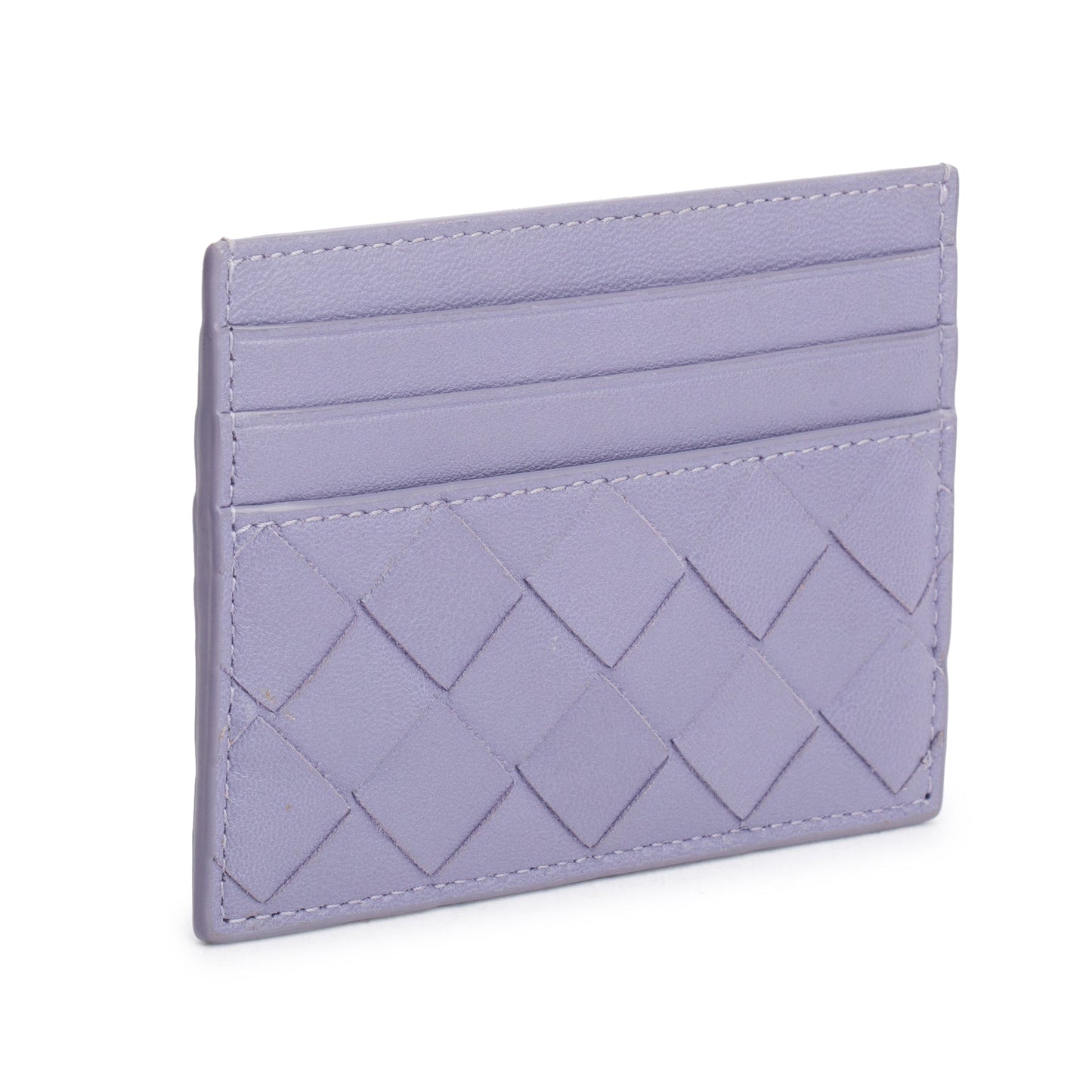 Bottega Veneta Purple Intrecciato Nappa Leather Intrecciato Card Holder