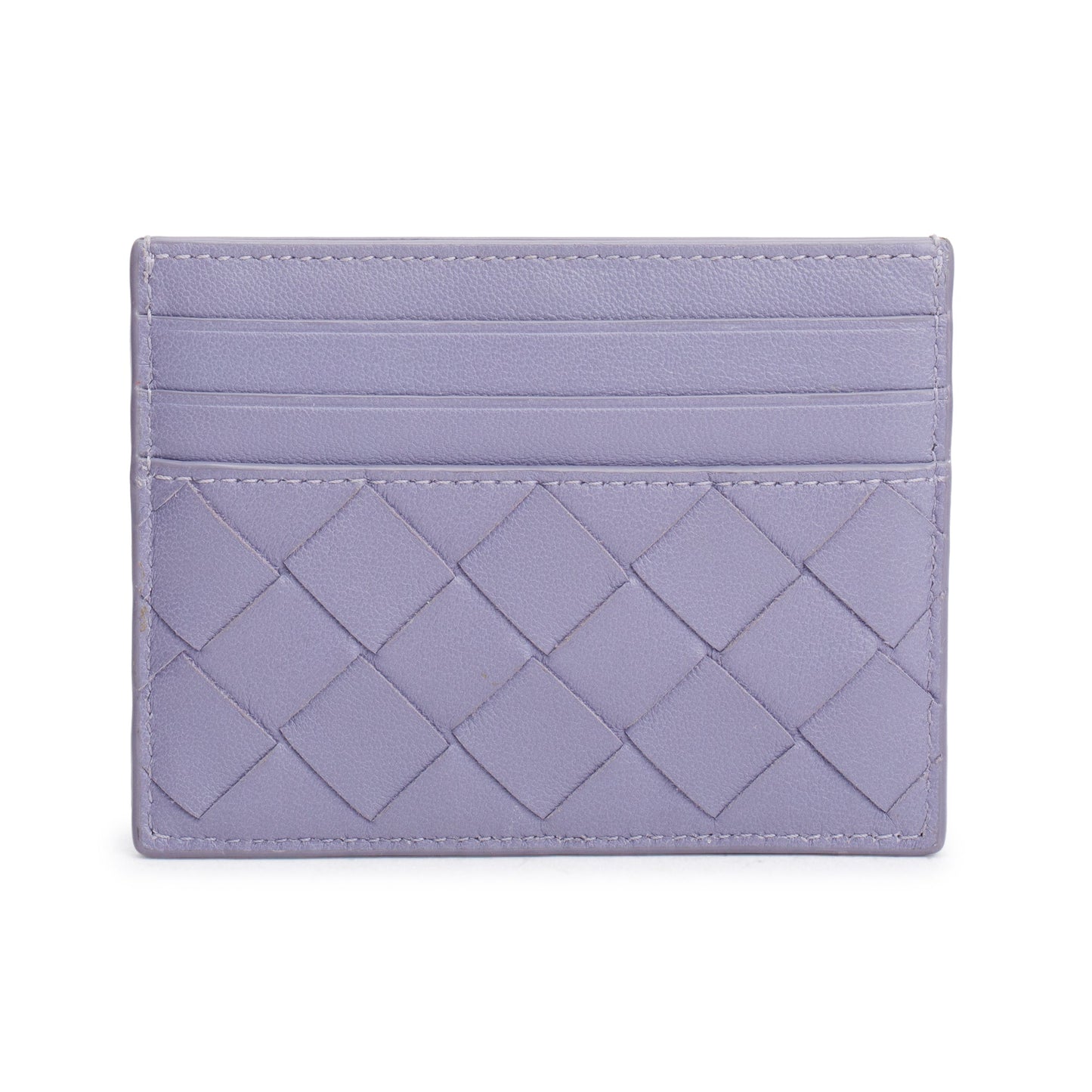 Bottega Veneta Purple Intrecciato Nappa Leather Intrecciato Card Holder