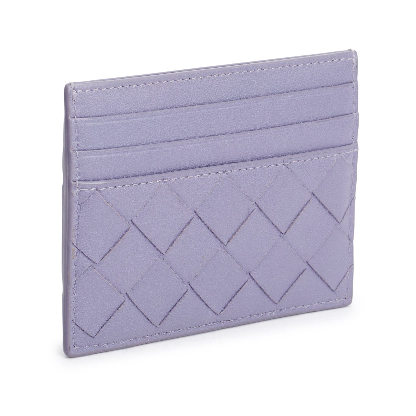 Bottega Veneta Purple Intrecciato Nappa Leather Intrecciato Card Holder