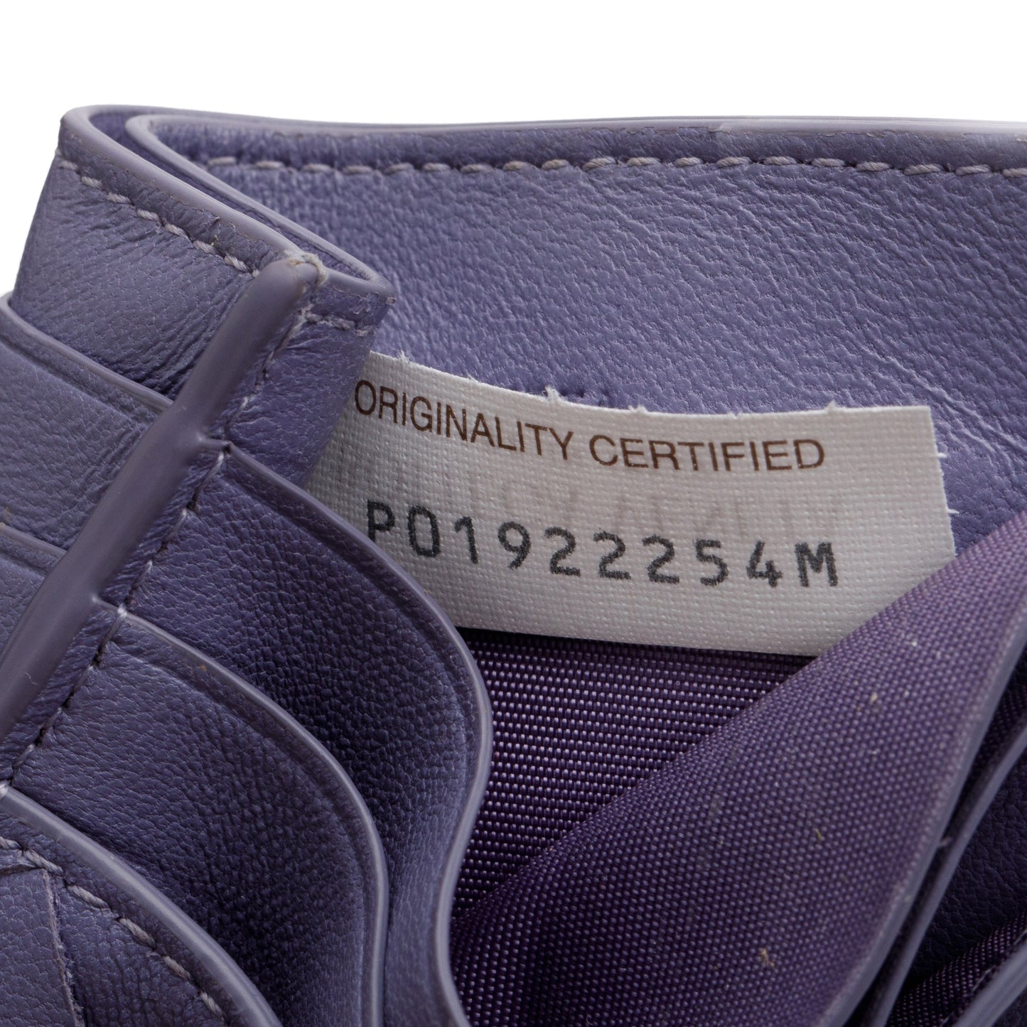 Bottega Veneta Purple Intrecciato Nappa Leather Intrecciato Card Holder