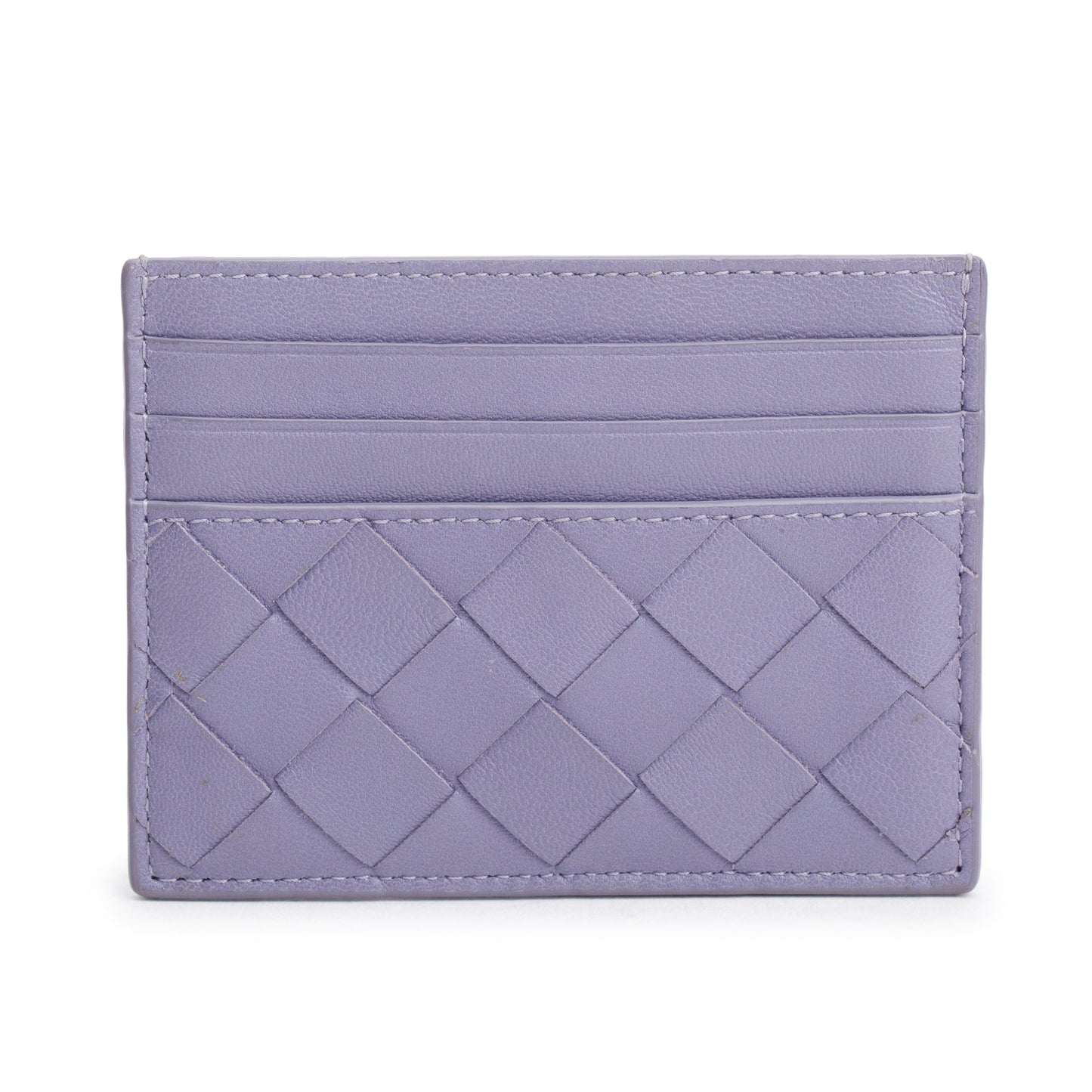 Bottega Veneta Purple Intrecciato Nappa Leather Intrecciato Card Holder