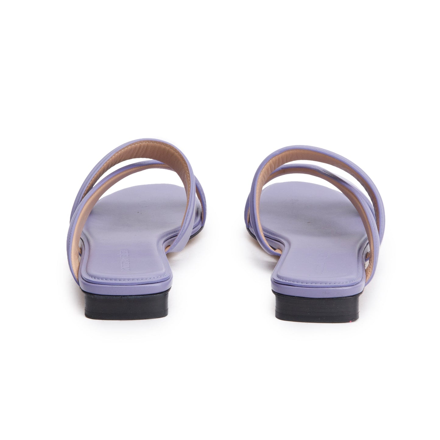 Bottega Veneta Purple Lambskin Leather The Band Flat Sandals, Size 40 w/ Box