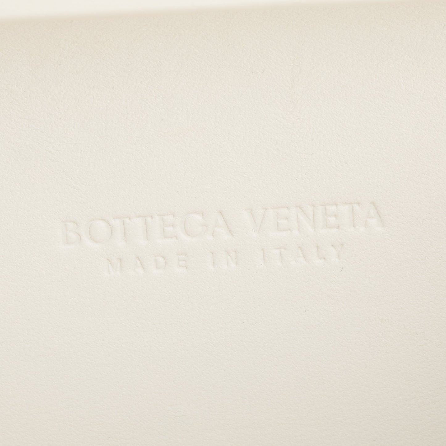 Bottega Veneta White Intreccio-Woven Leather Mini Loop Metal Knots On Strap Clutch Bag w/ Box