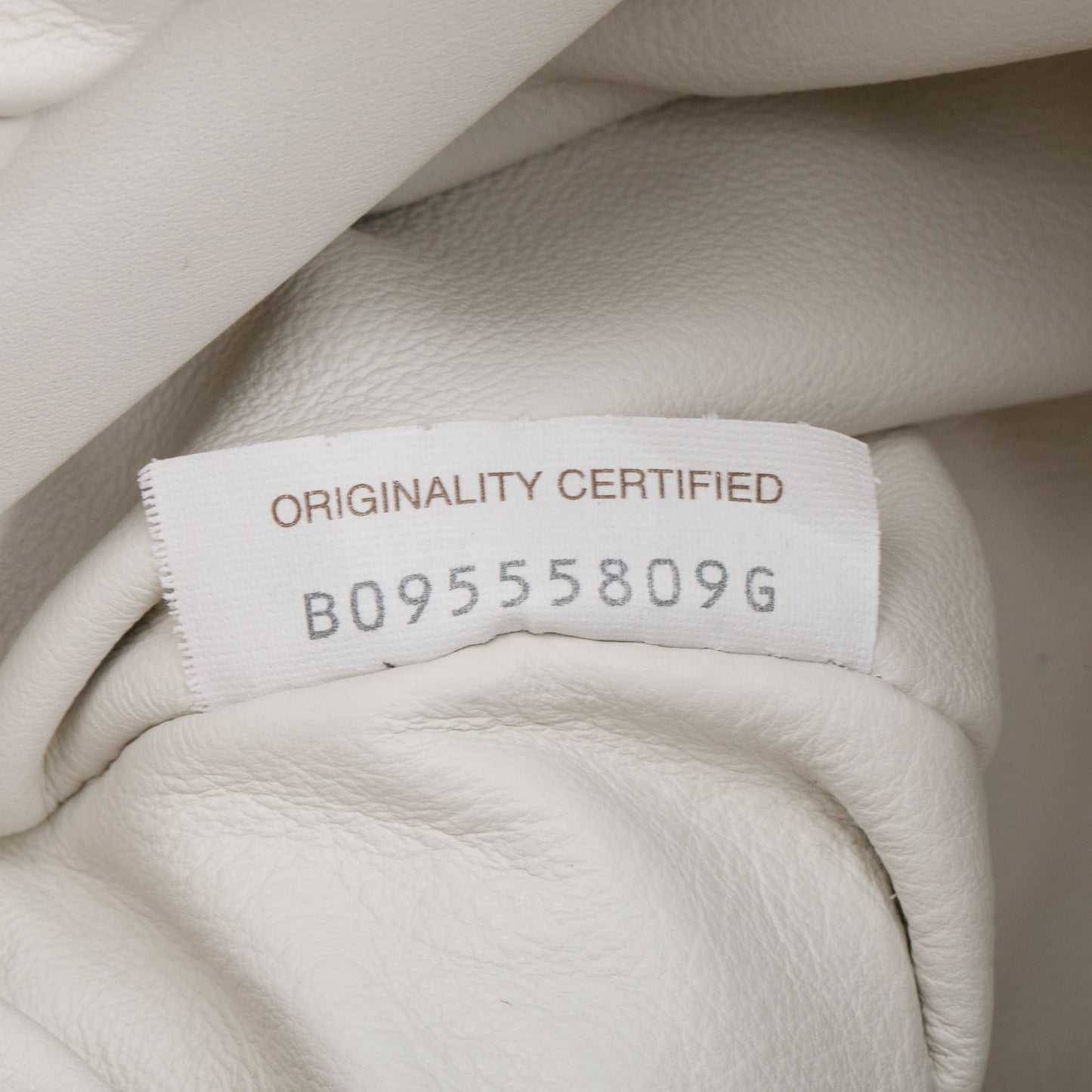 Bottega Veneta White Nappa Leather The Chain Pouch