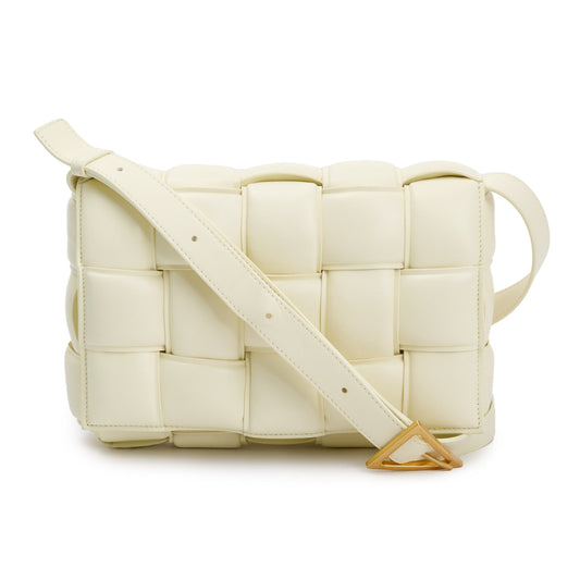 Bottega Veneta Yellow Nappa Intrecciato Padded Cassette Bag
