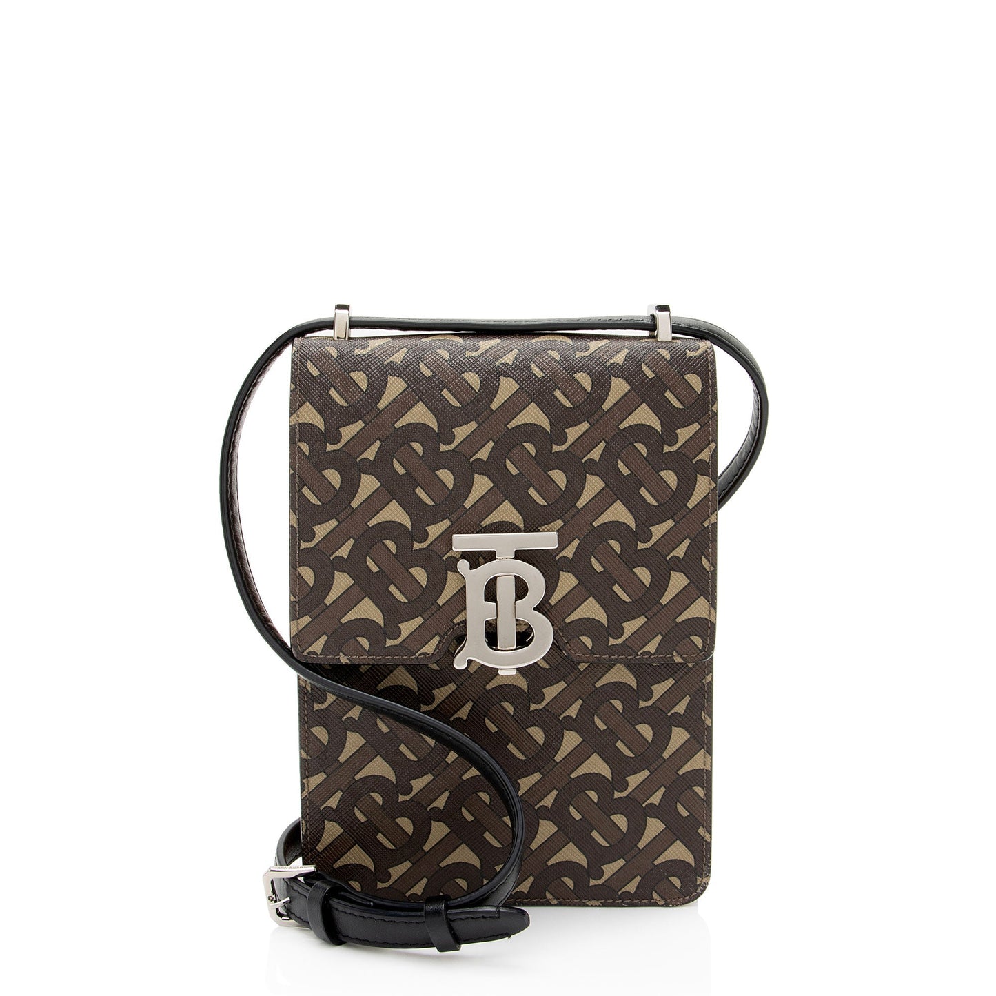 Burberry E-Canvas TB Monogram Robin Mini Messenger (SHF-NNP9ZZ)