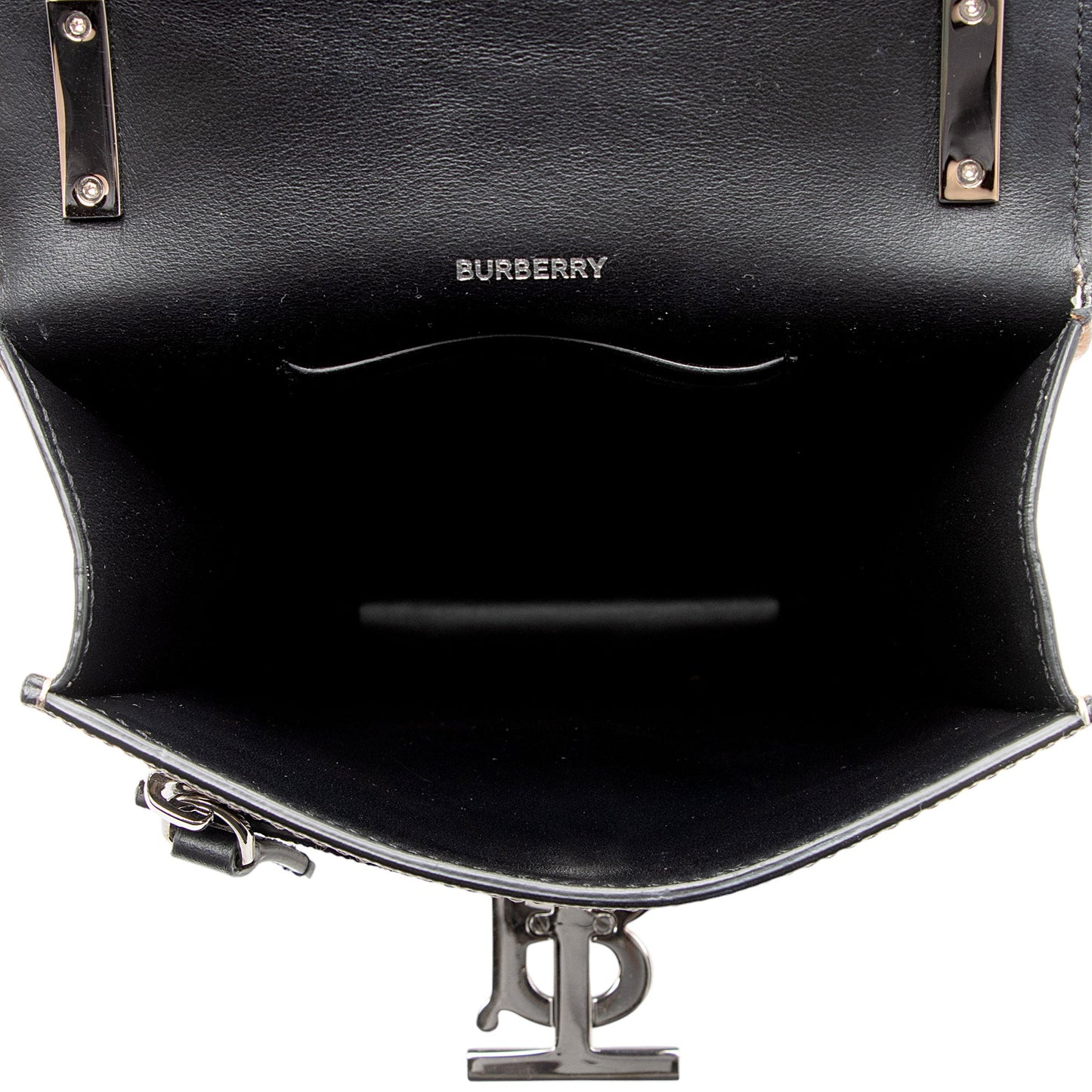 Burberry E-Canvas TB Monogram Robin Mini Messenger (SHF-NNP9ZZ)