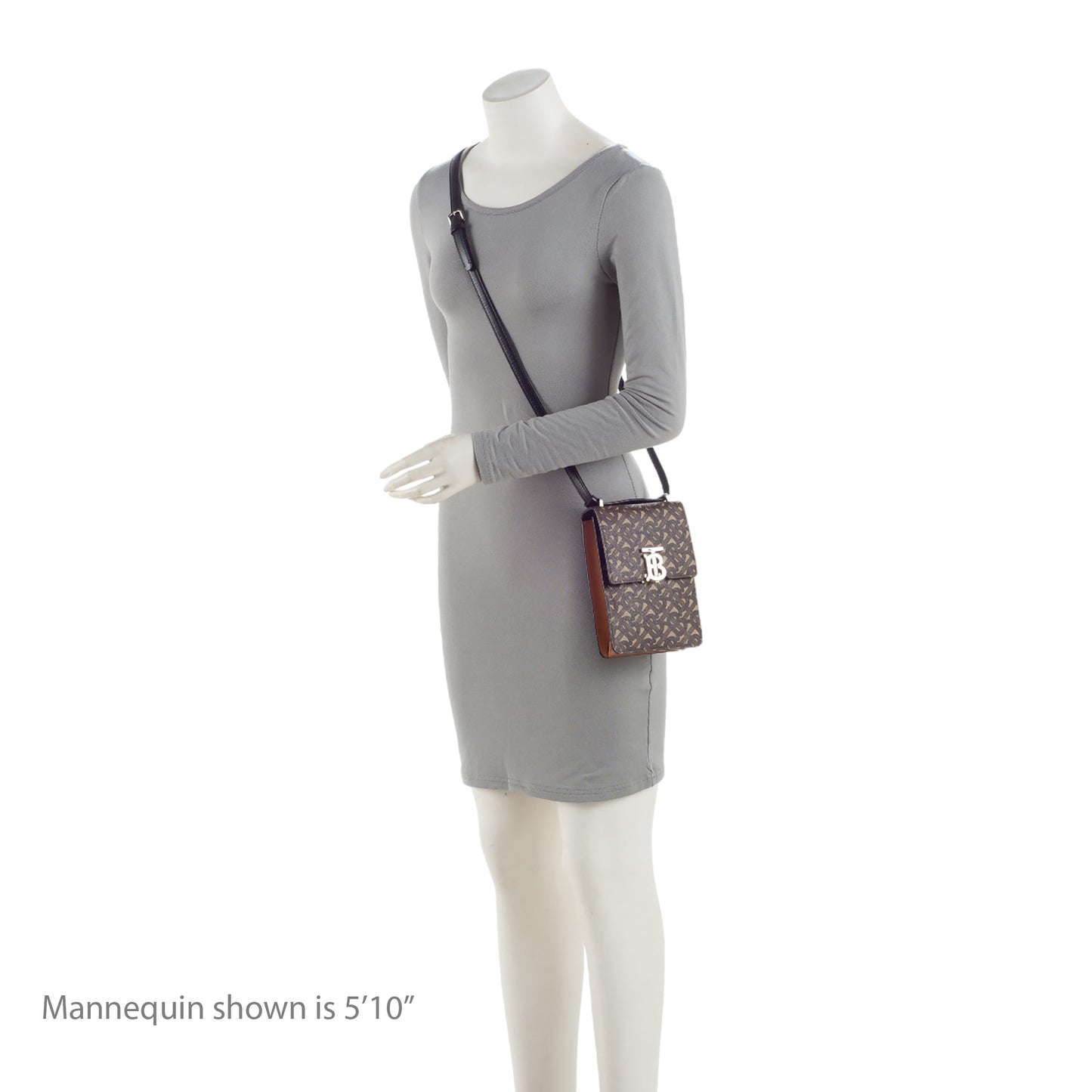 Burberry E-Canvas TB Monogram Robin Mini Messenger (SHF-NNP9ZZ)