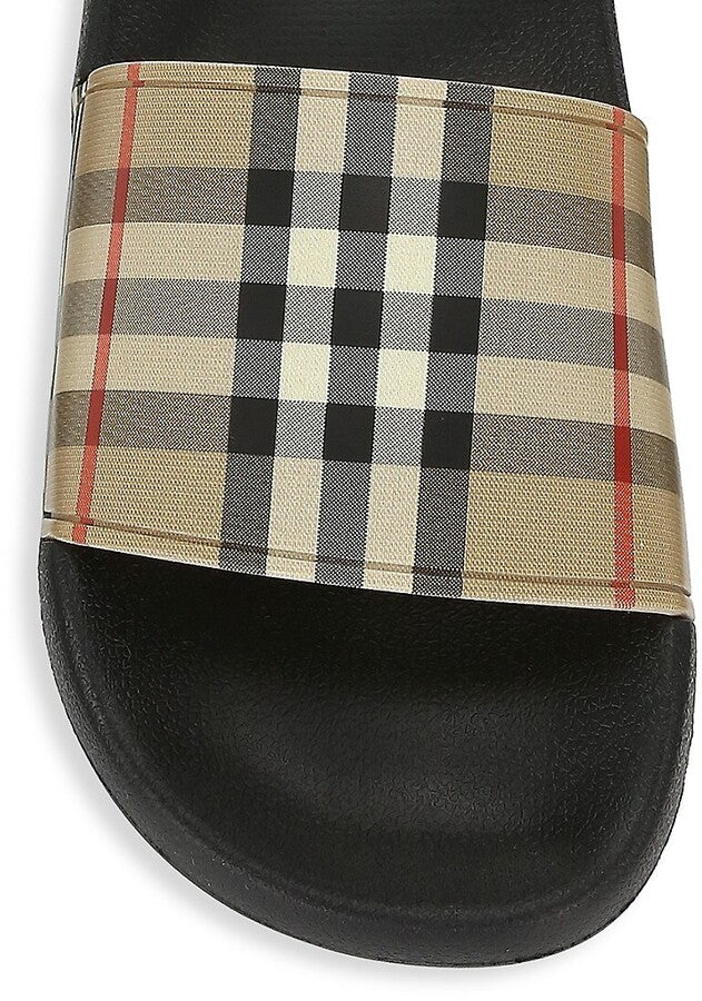 BURBERRY FURLEY VINTAGE CHECK SLIDES SANDALS