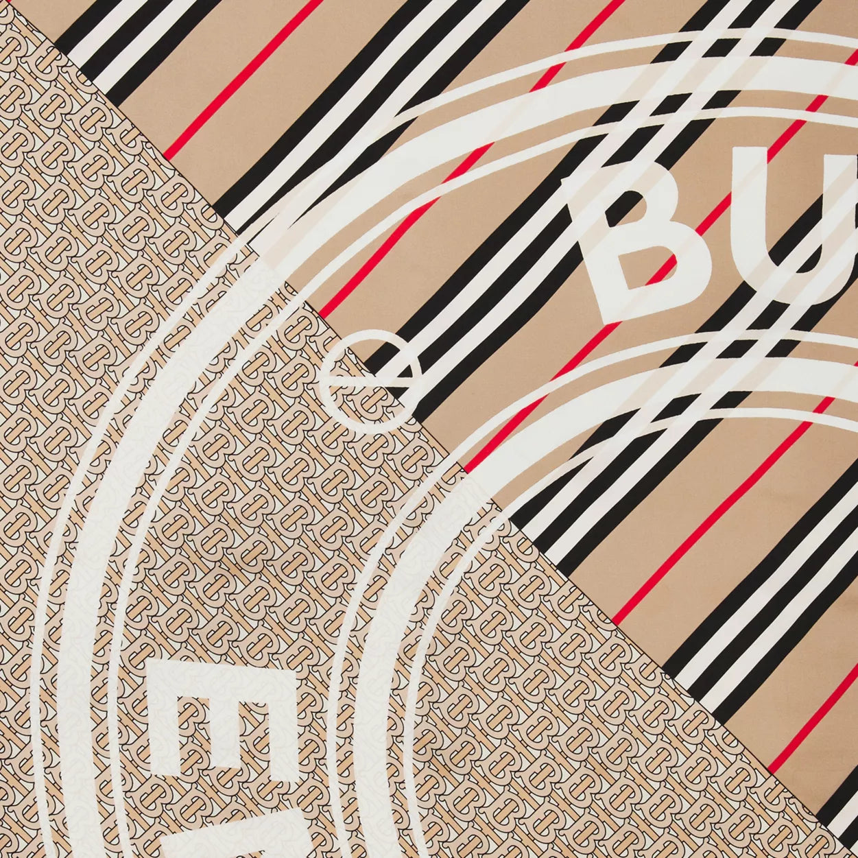 BURBERRY MONOGRAM HERITAGE SILK SQUARE SCARF