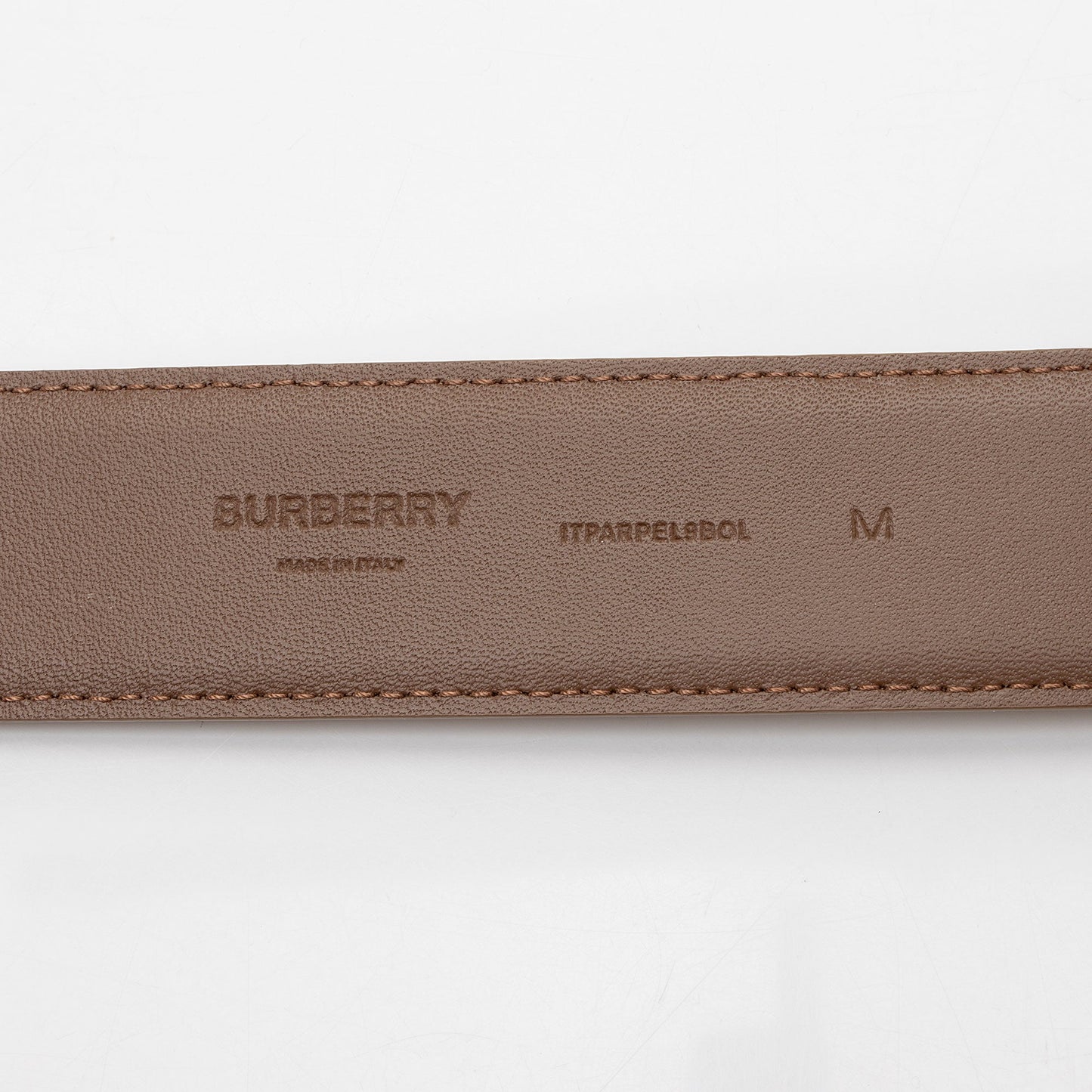 Burberry Leather TB Monogram Belt - Size 30 / 75 (SHF-4n38RI)