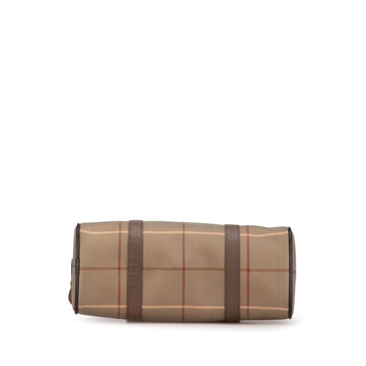 Brown Burberry Vintage Check Canvas Handbag