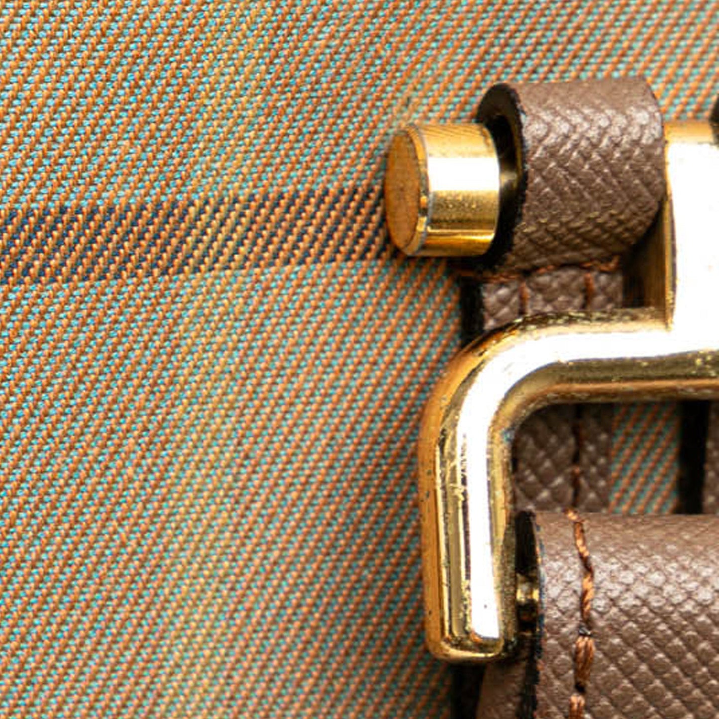 Brown Burberry Vintage Check Canvas Handbag