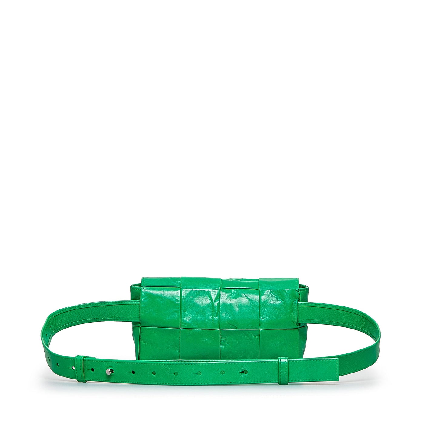 Green Bottega Veneta Mini Nappa Intrecciato Cassette Belt Bag